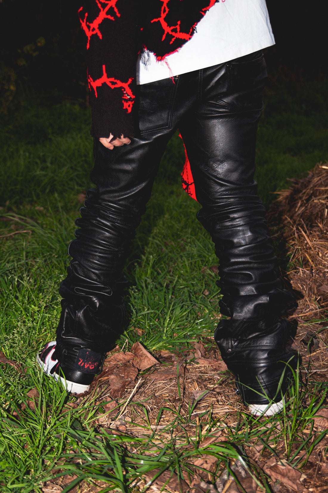 OBSIDIAN BLACK REVERSE LEATHER