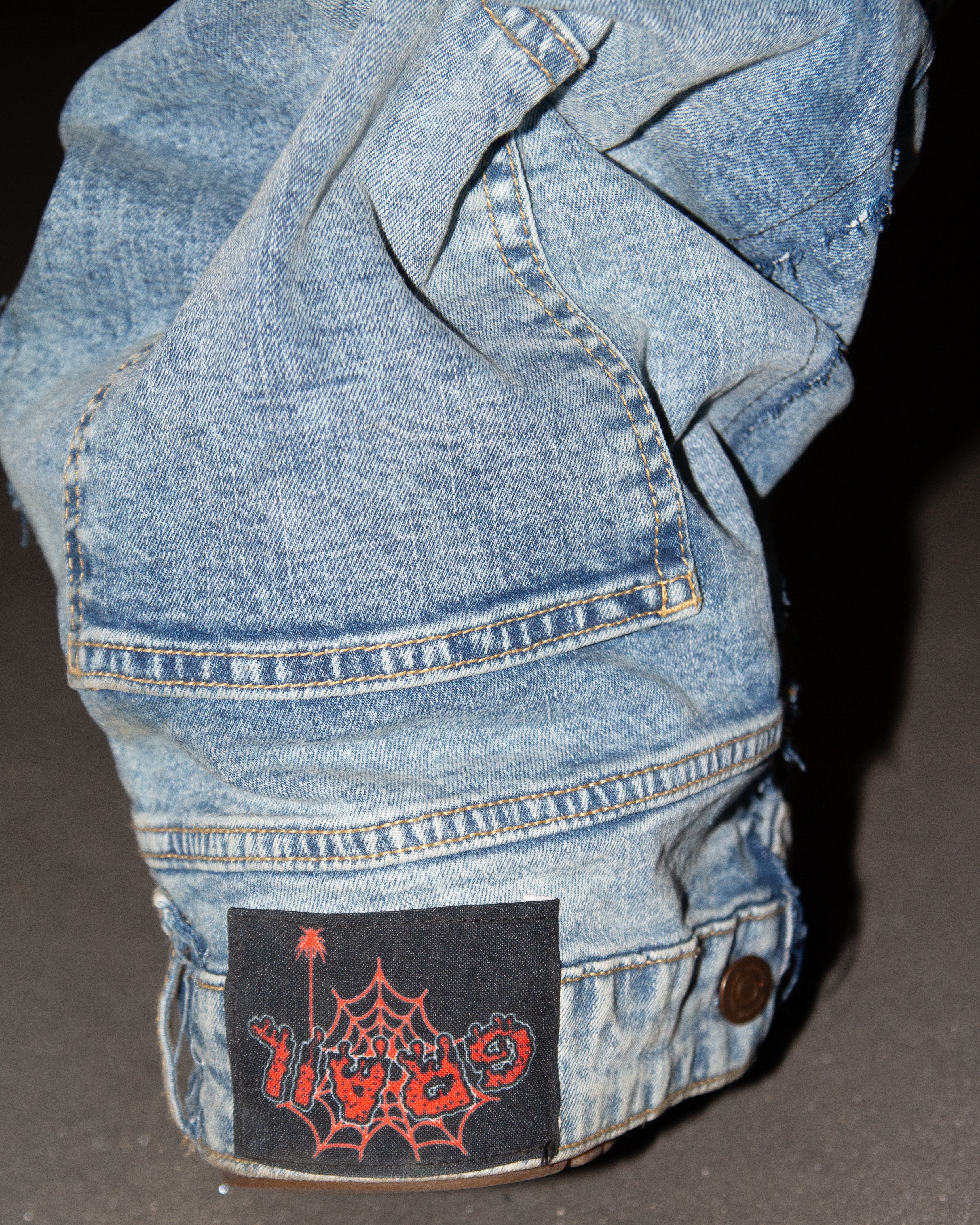 ACQUA MARINE SHINE REVERSE DENIM ( ULTRA FLARED EDITION )