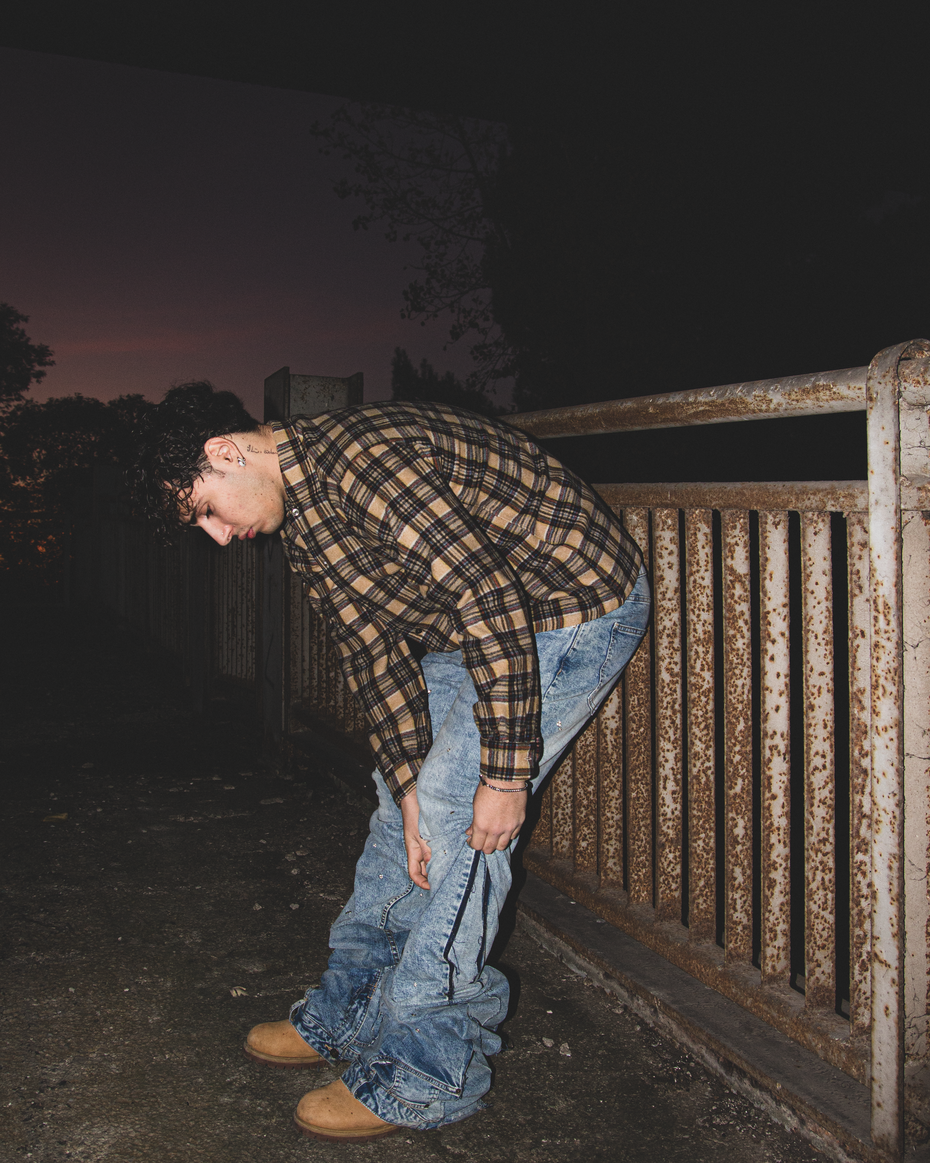 ACQUA MARINE SHINE REVERSE DENIM ( ULTRA FLARED EDITION )