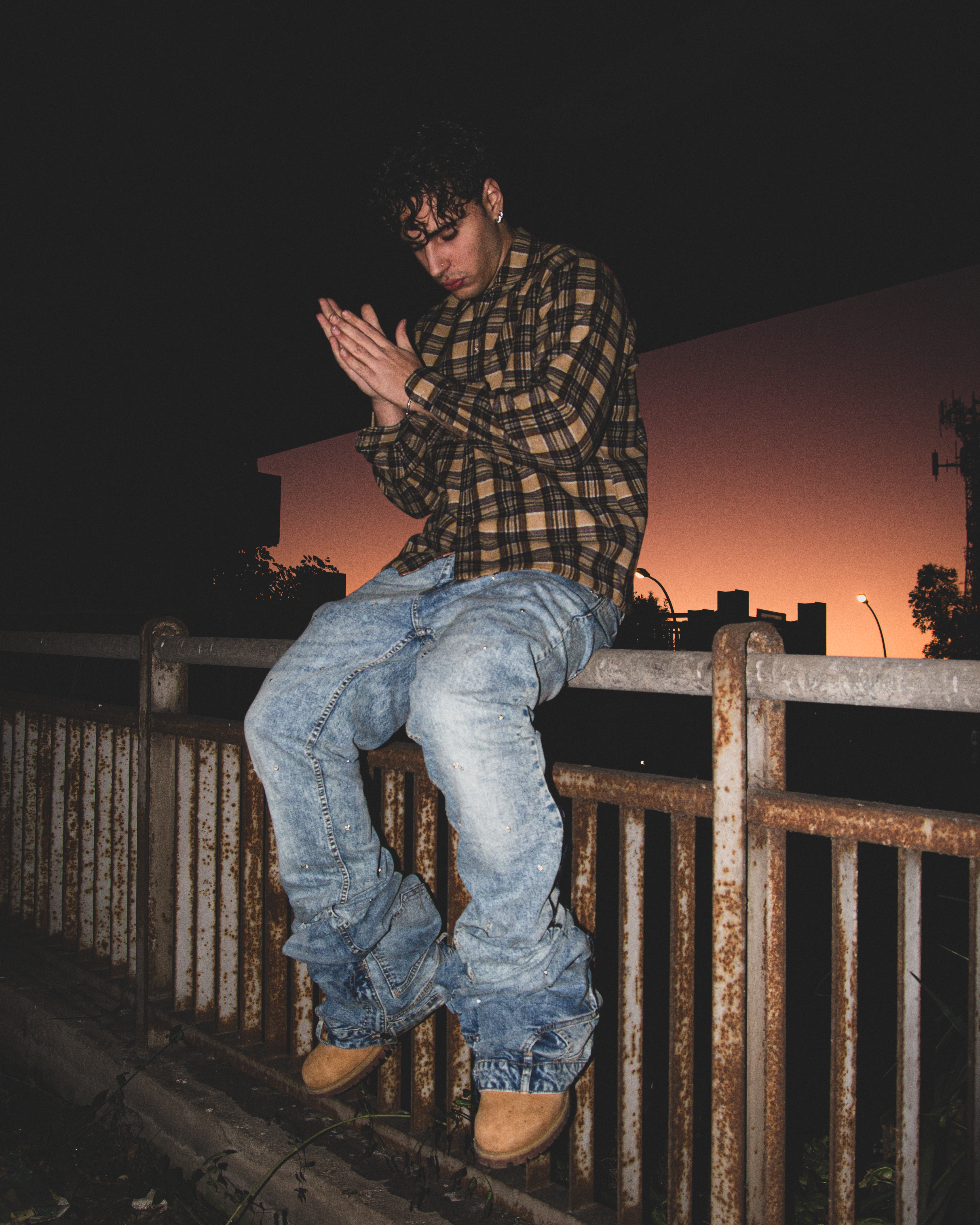 ACQUA MARINE SHINE REVERSE DENIM ( ULTRA FLARED EDITION )