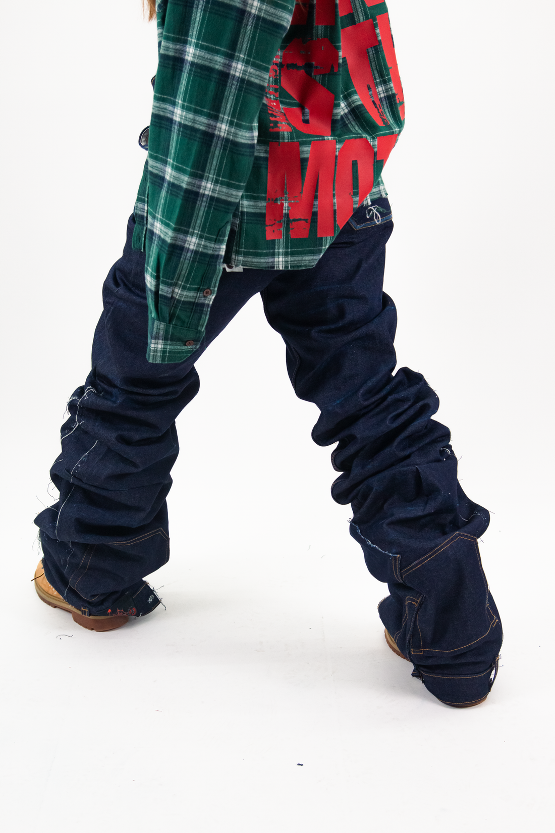 INDIGO RAW REVERSE DENIM " UNIQUE FLARED EDITION "