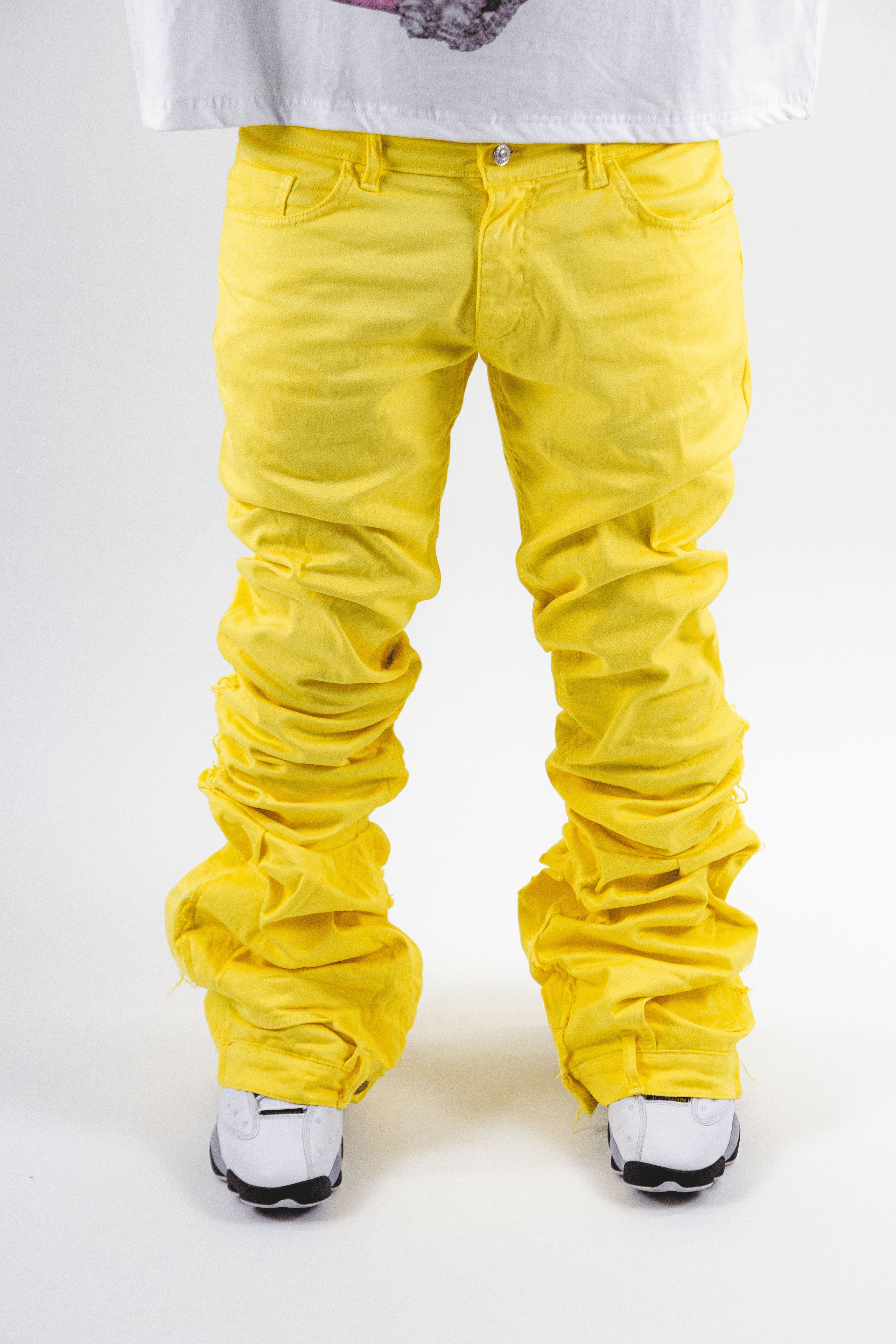 YELLOW STRIKE REVERSE DENIM ( ULTRA FLARED EDITION )