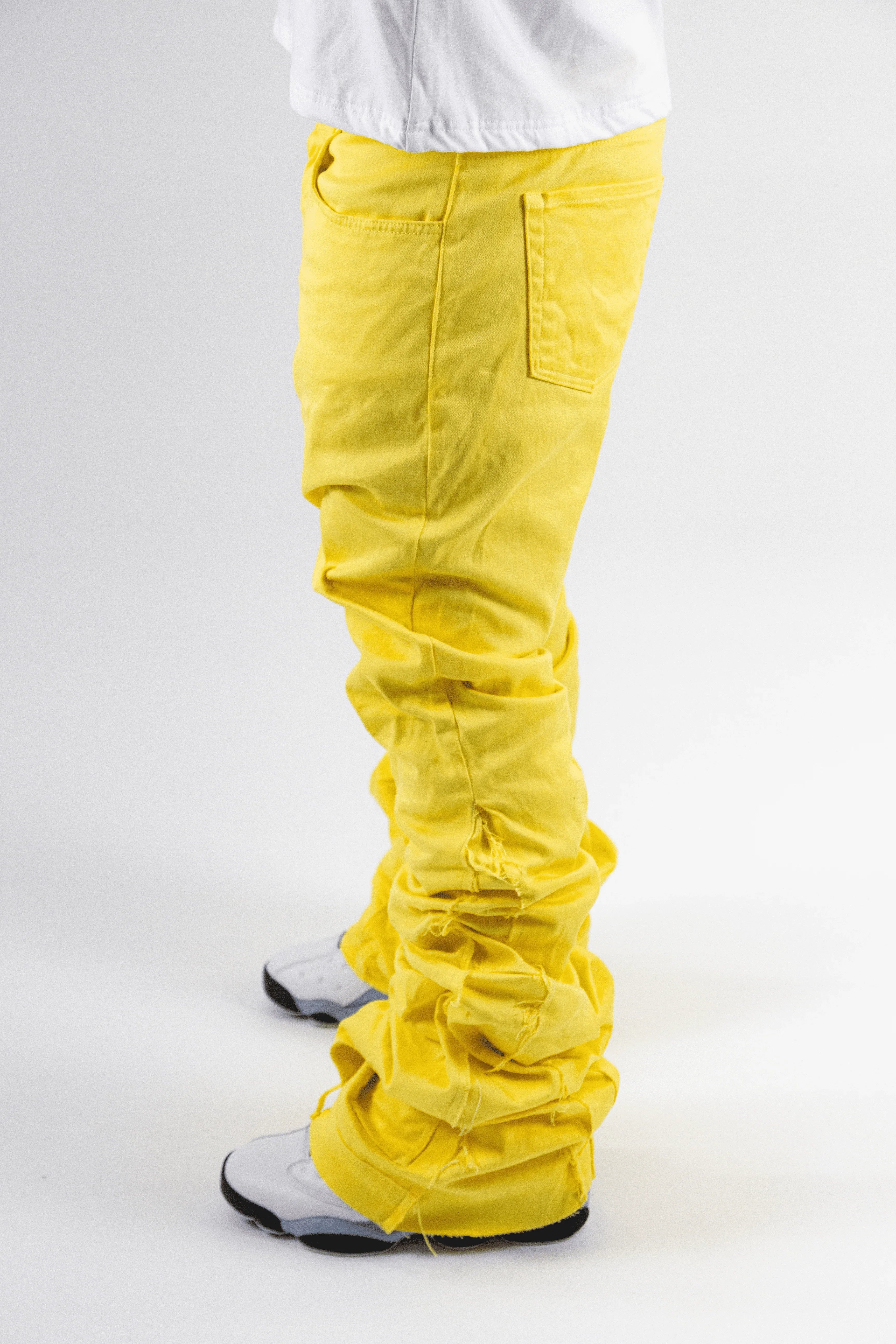 YELLOW STRIKE REVERSE DENIM ( ULTRA FLARED EDITION )