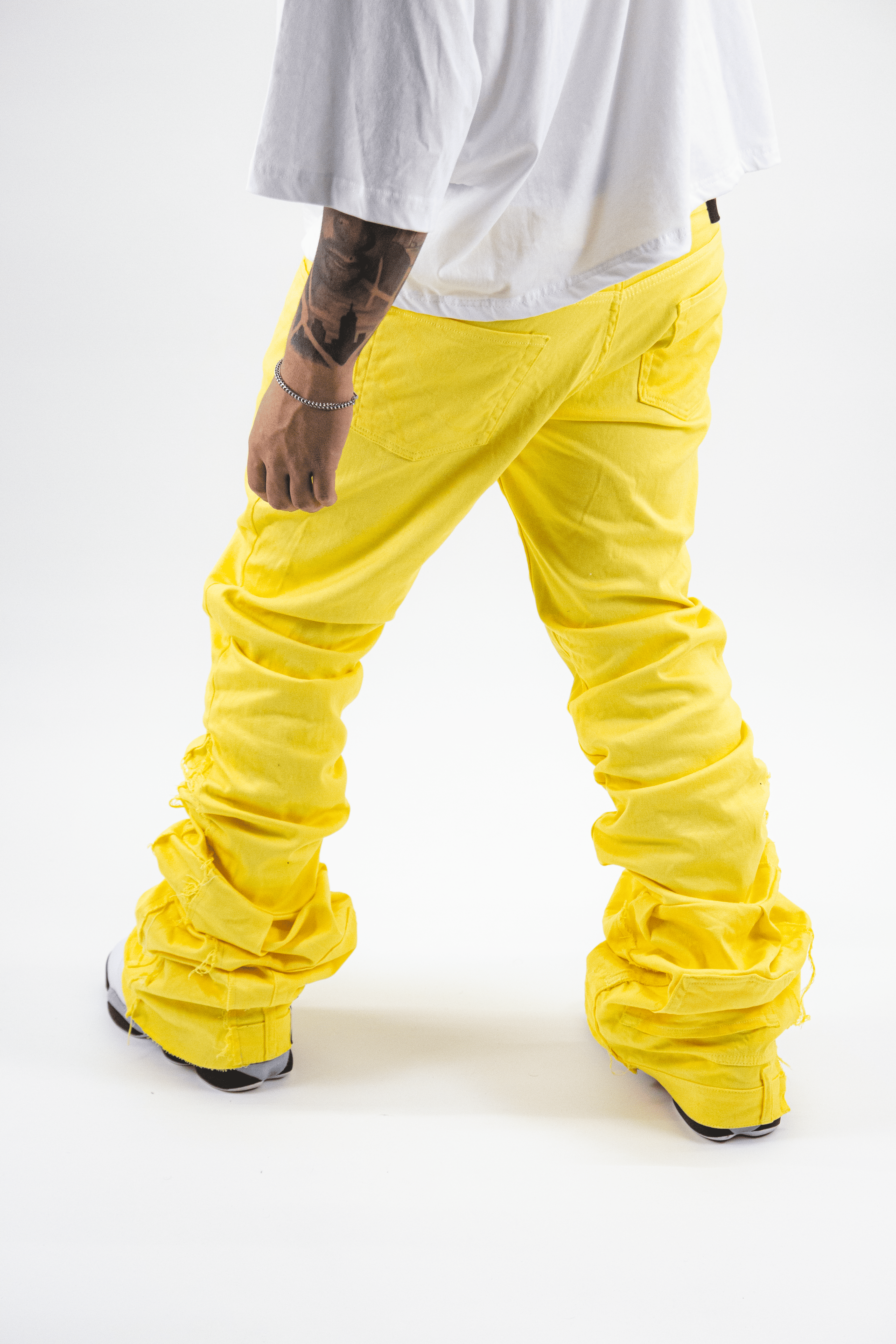 YELLOW STRIKE REVERSE DENIM ( ULTRA FLARED EDITION )