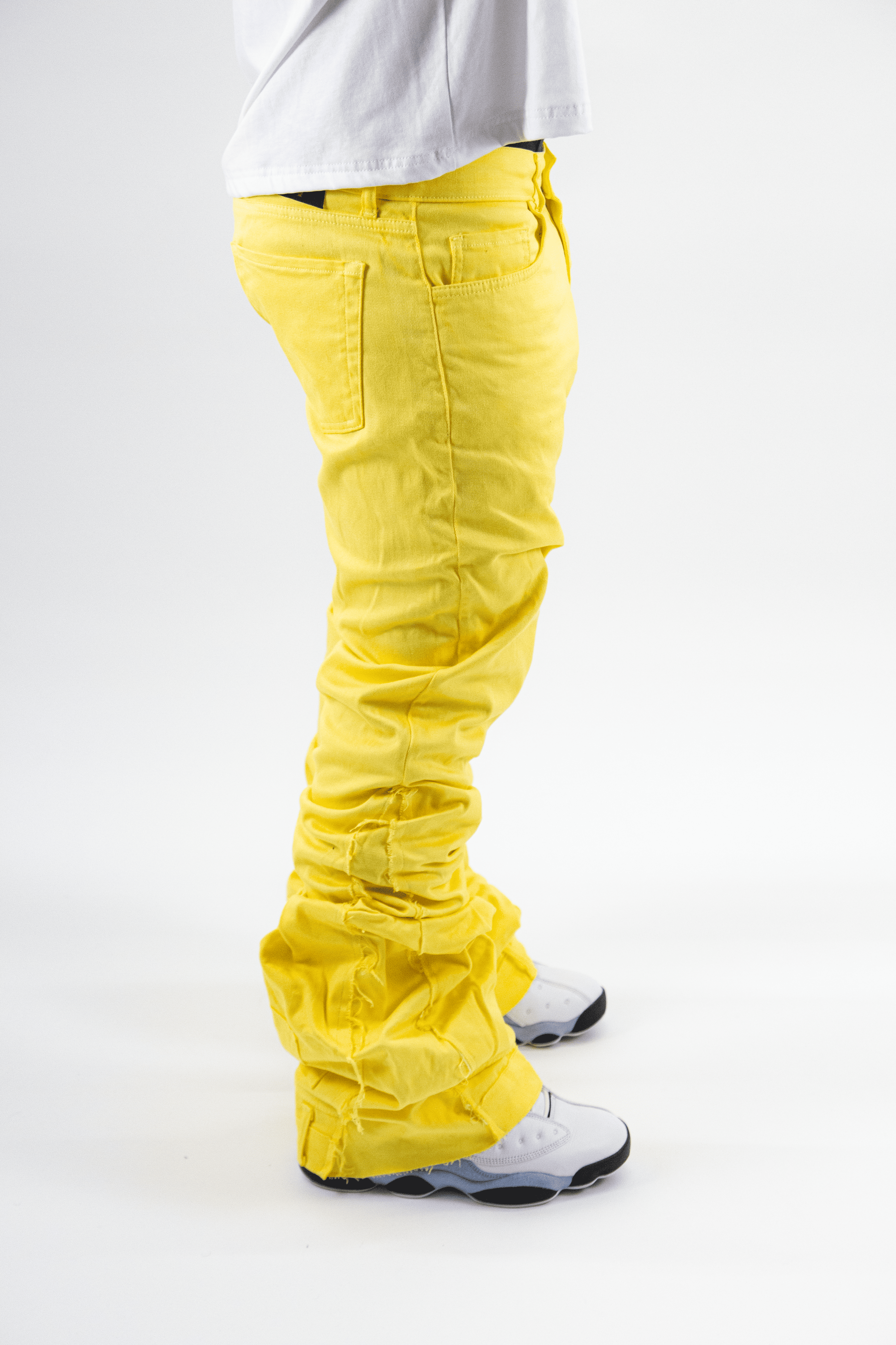 YELLOW STRIKE REVERSE DENIM ( ULTRA FLARED EDITION )