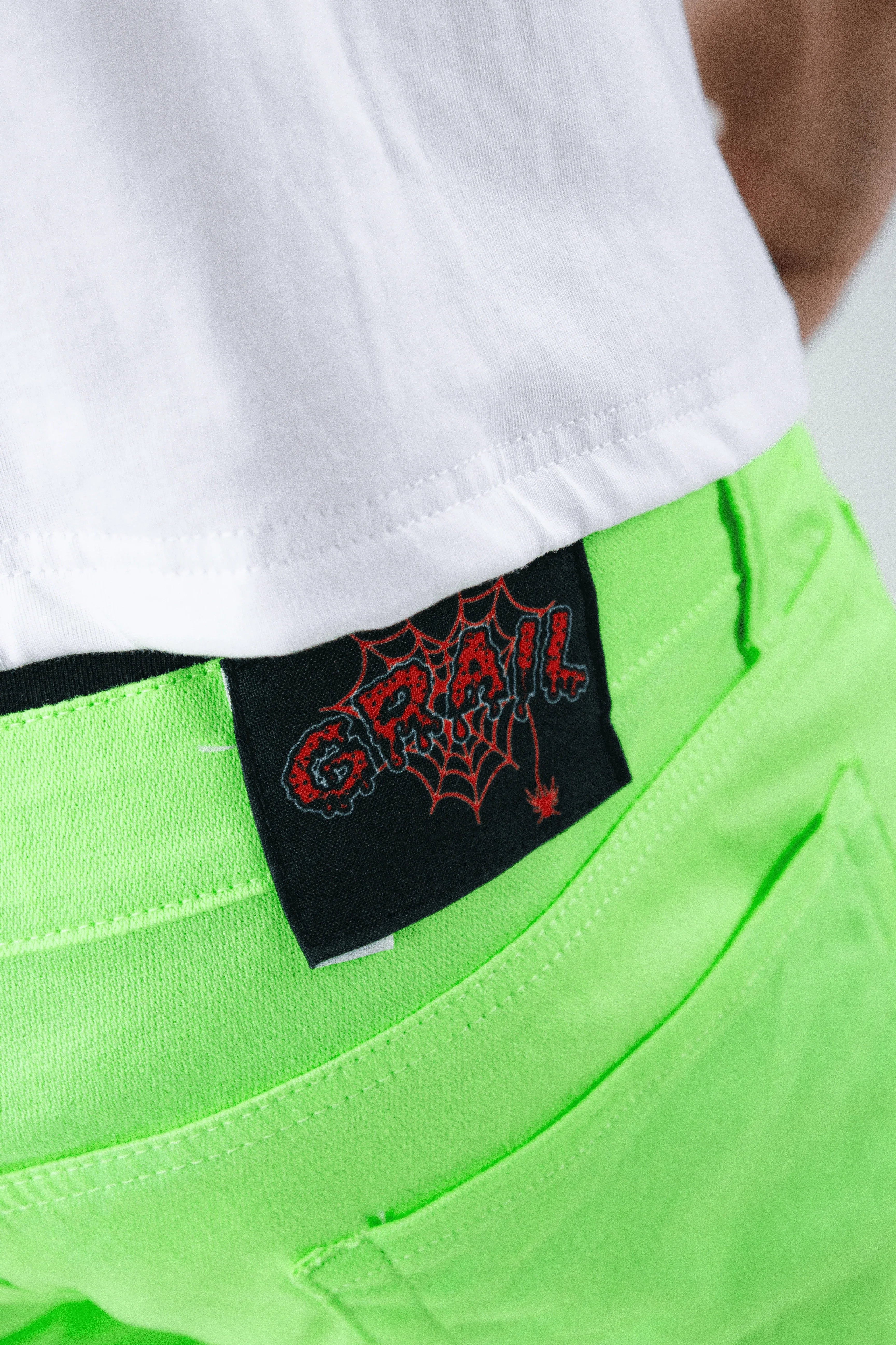 SLIMY GREEN REVERSE DENIM ( ULTRA FLARED EDITION )