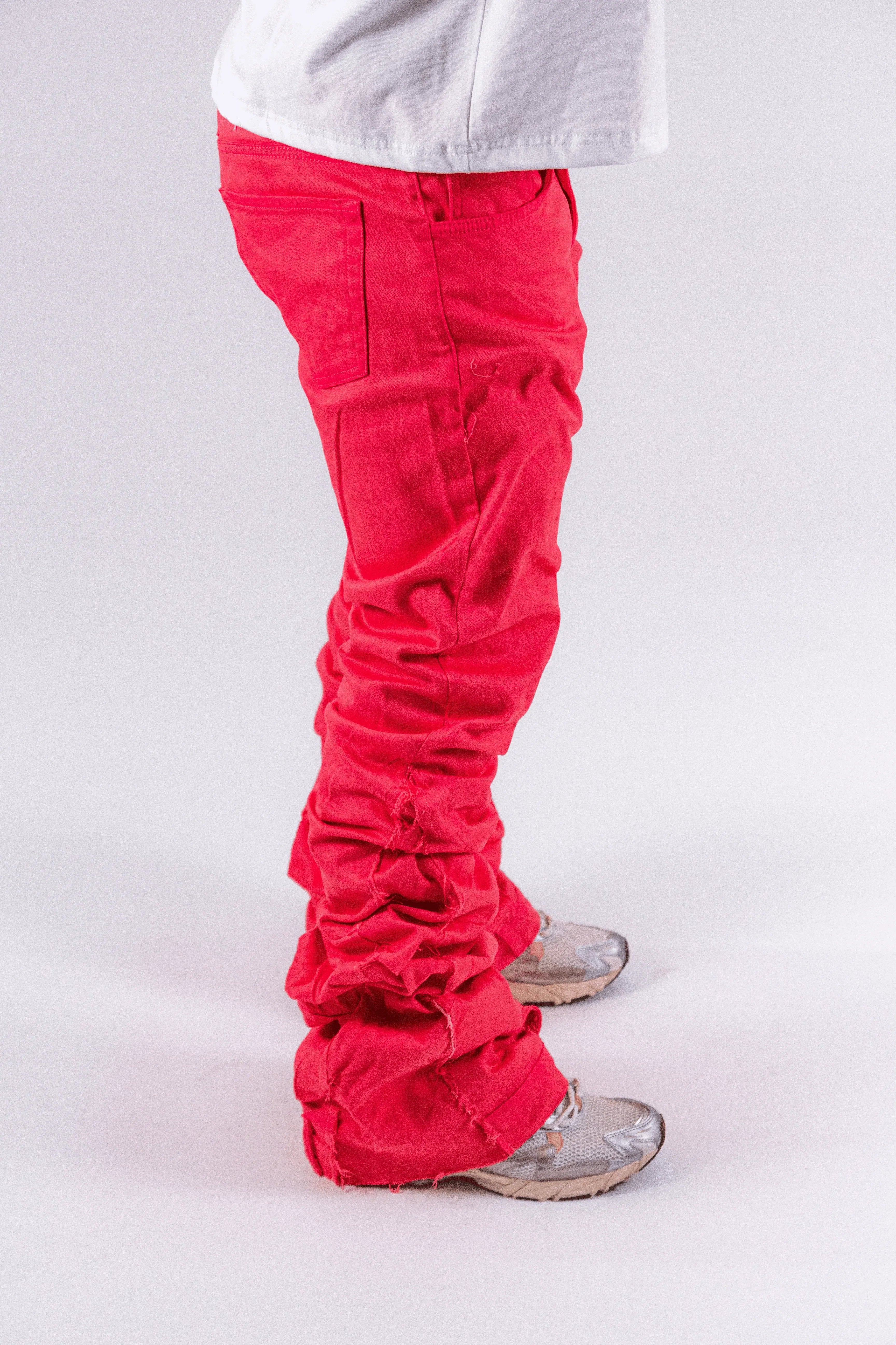 RED SALOMON REVERSE DENIM ( ULTRA FLARED EDITION )