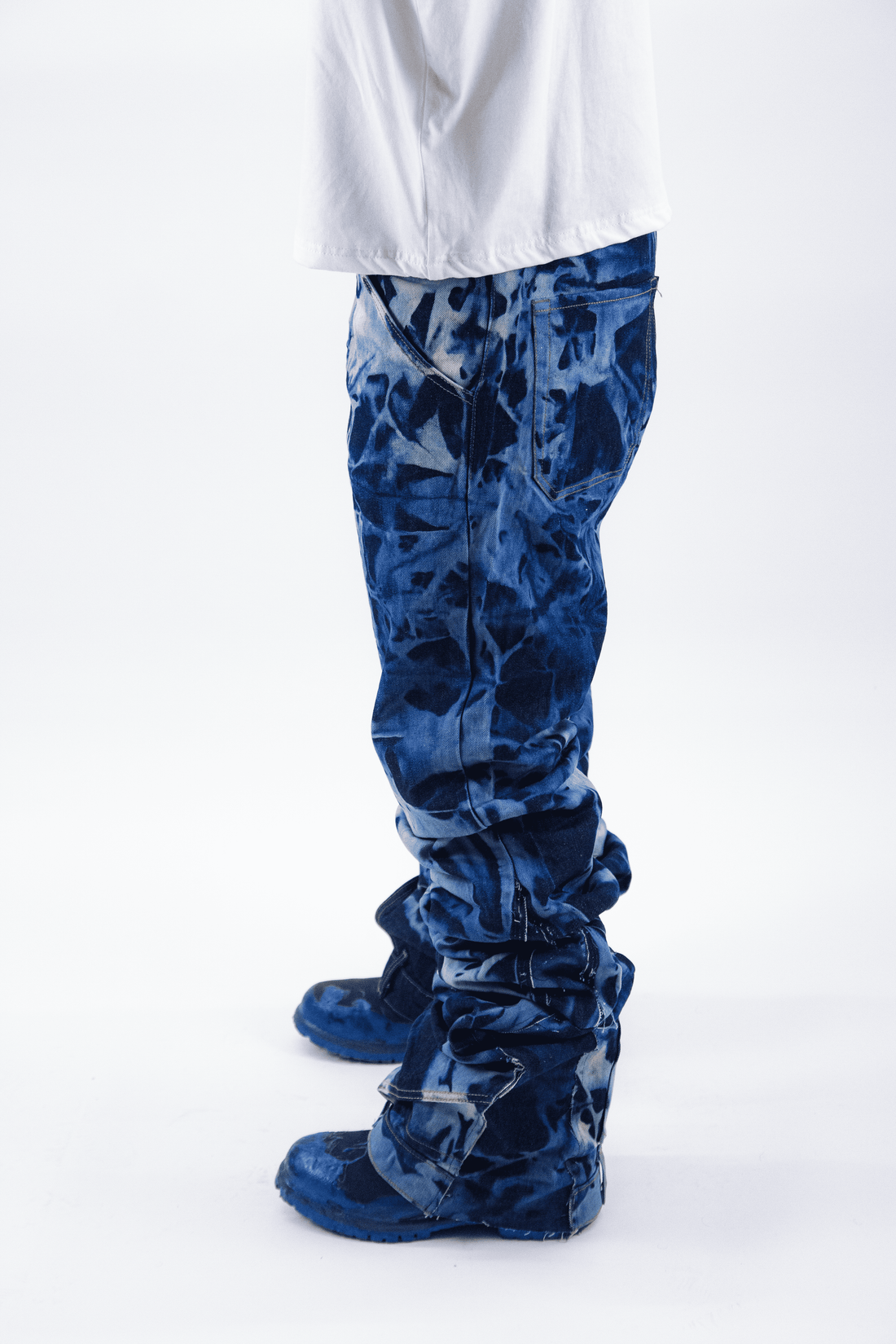 WASHED RAW REVERSE DENIM ( ULTRA FLARED EDITION )