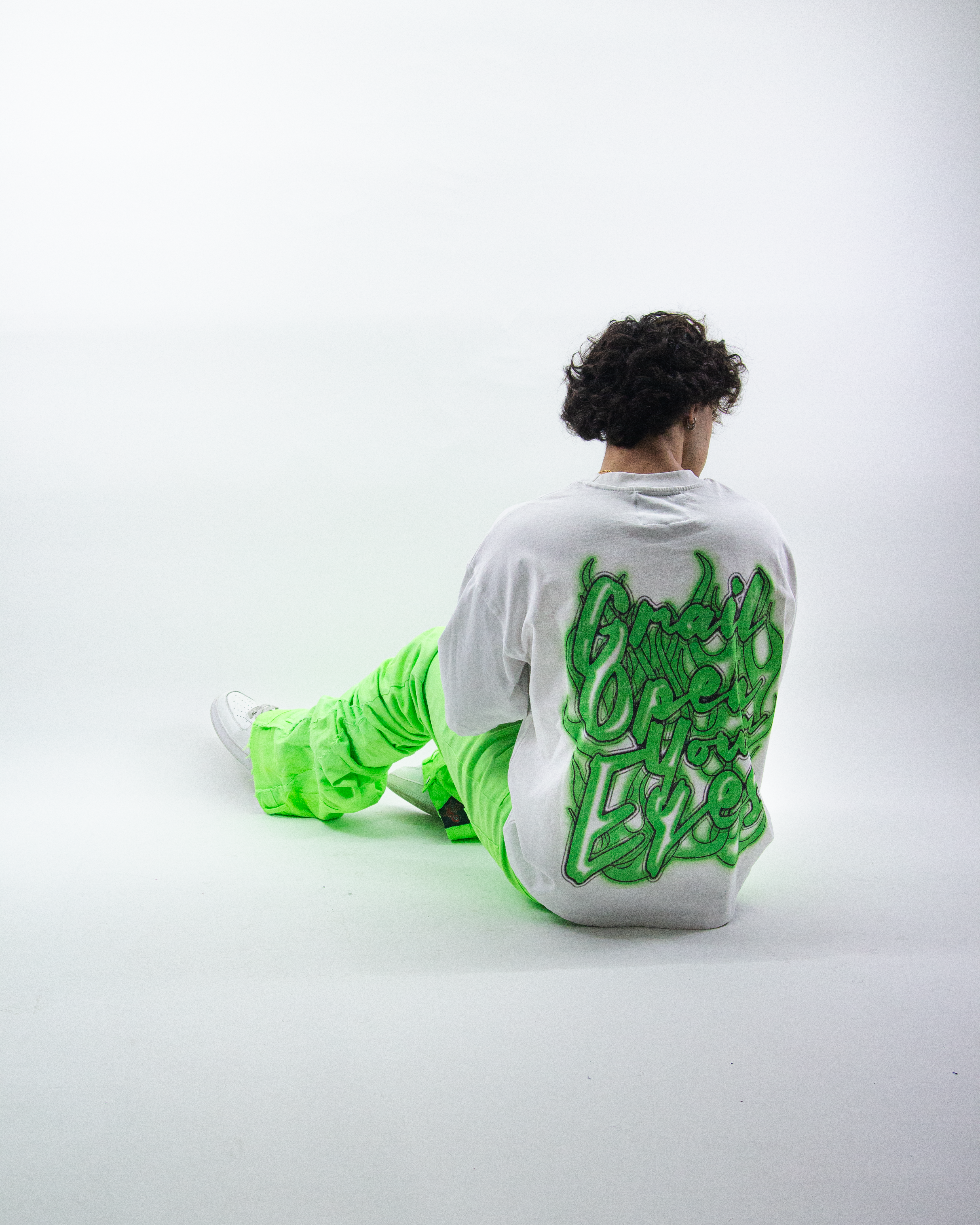 SLIMY GREEN REVERSE DENIM ( ULTRA FLARED EDITION )