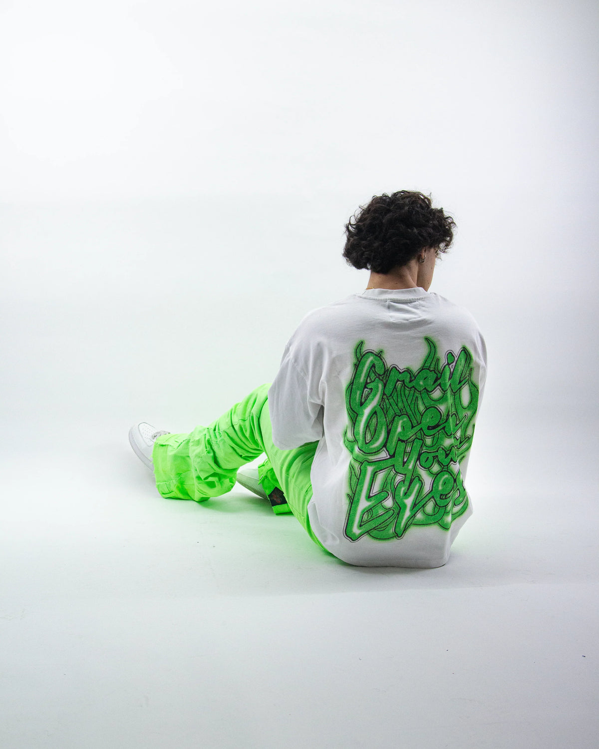 SLIMY GREEN REVERSE DENIM ( ULTRA FLARED EDITION )