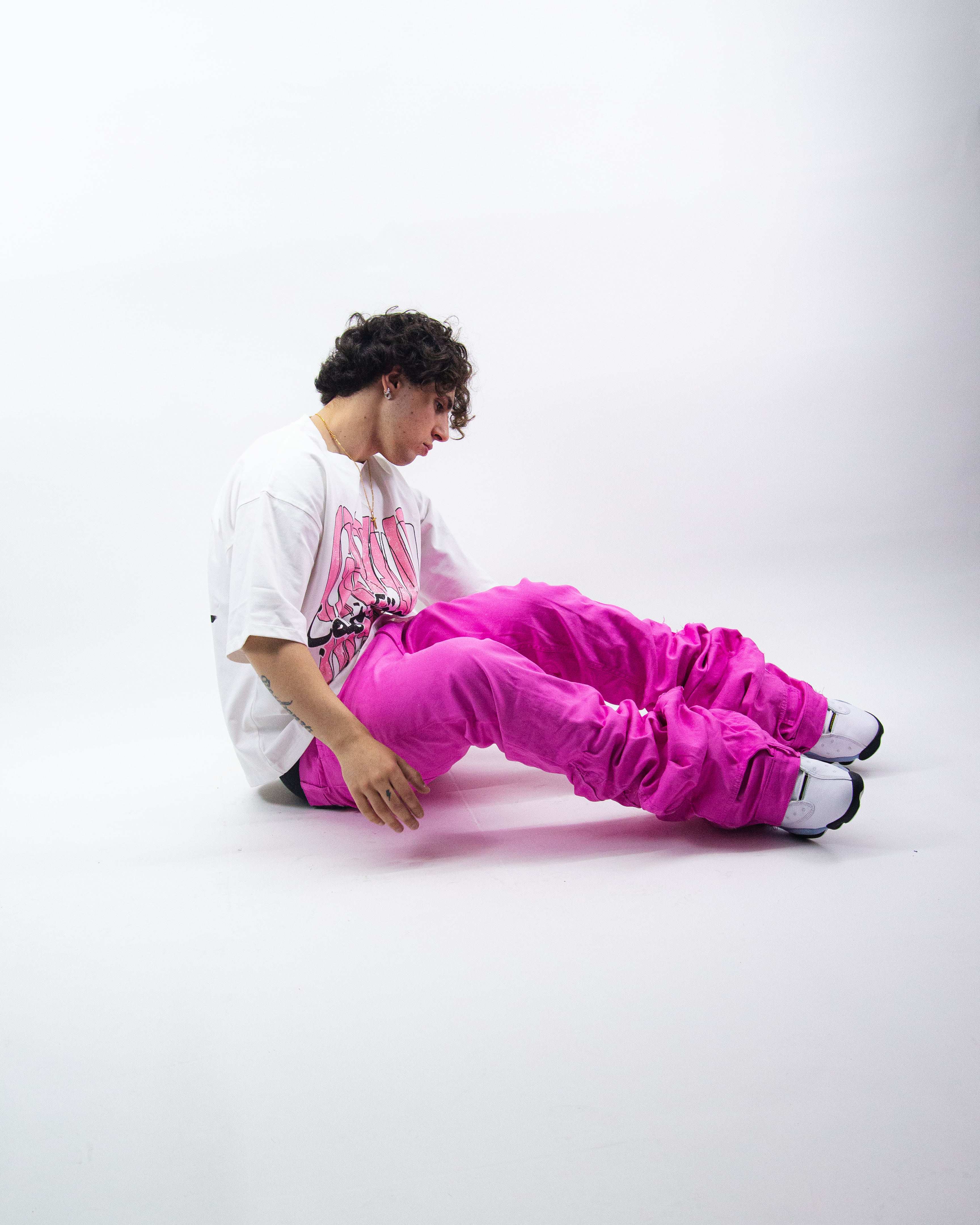 BRIGHT PINK REVERSE DENIM ( ULTRA FLARED EDITION )