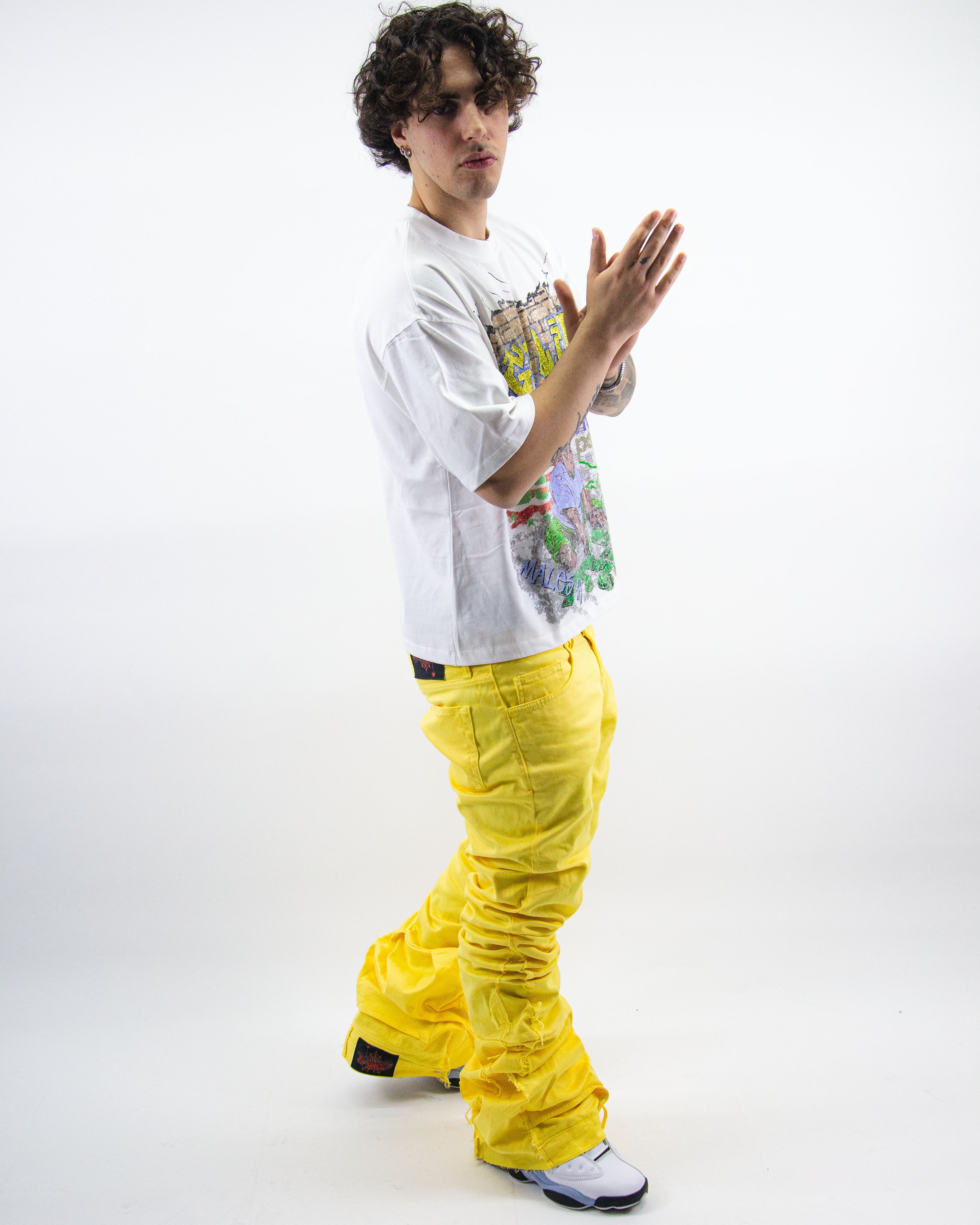 YELLOW STRIKE REVERSE DENIM ( ULTRA FLARED EDITION )