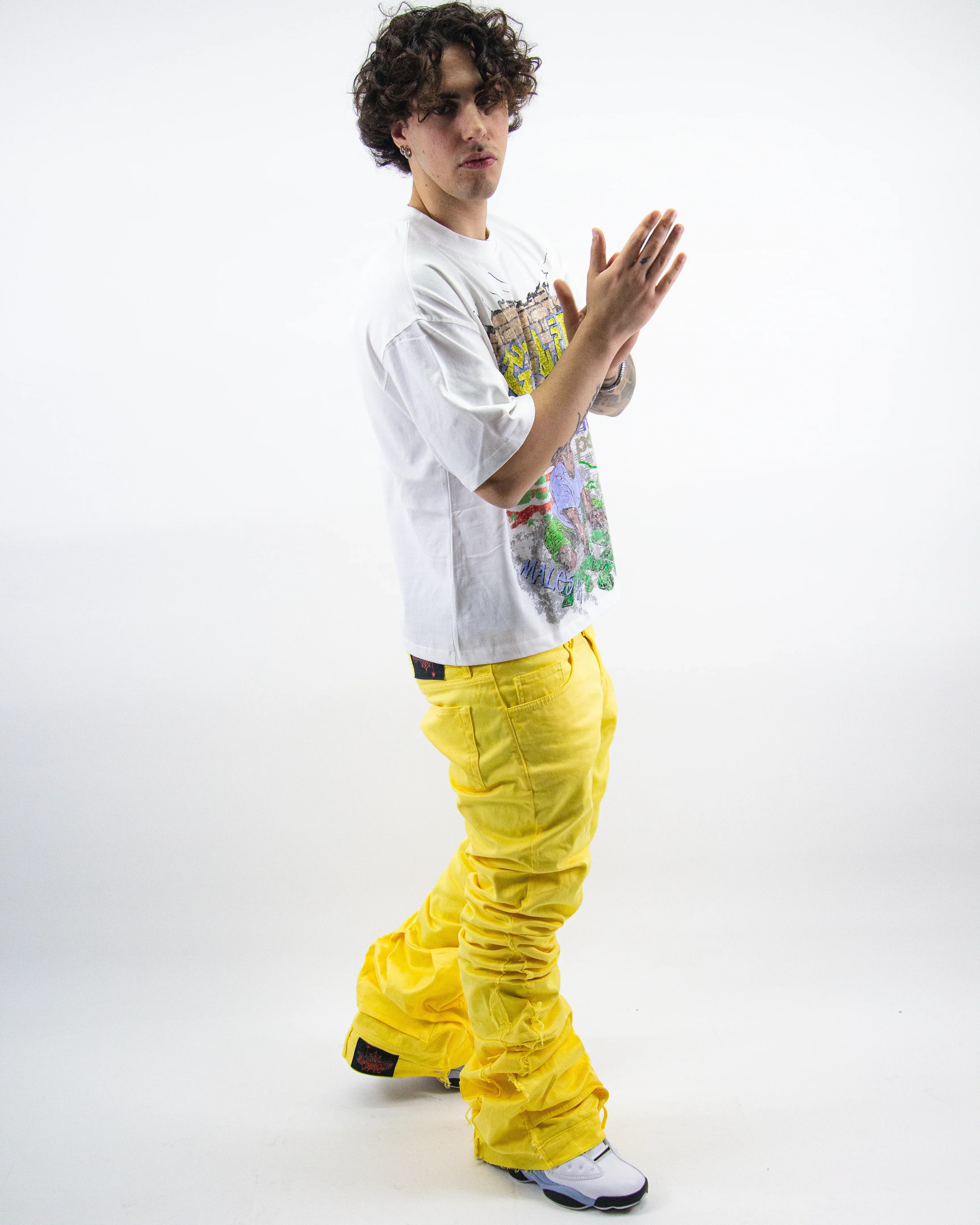 YELLOW STRIKE REVERSE DENIM ( ULTRA FLARED EDITION )