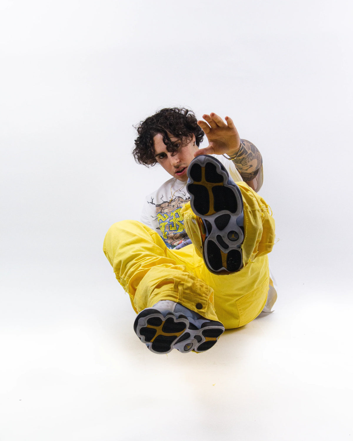 YELLOW STRIKE REVERSE DENIM ( ULTRA FLARED EDITION )
