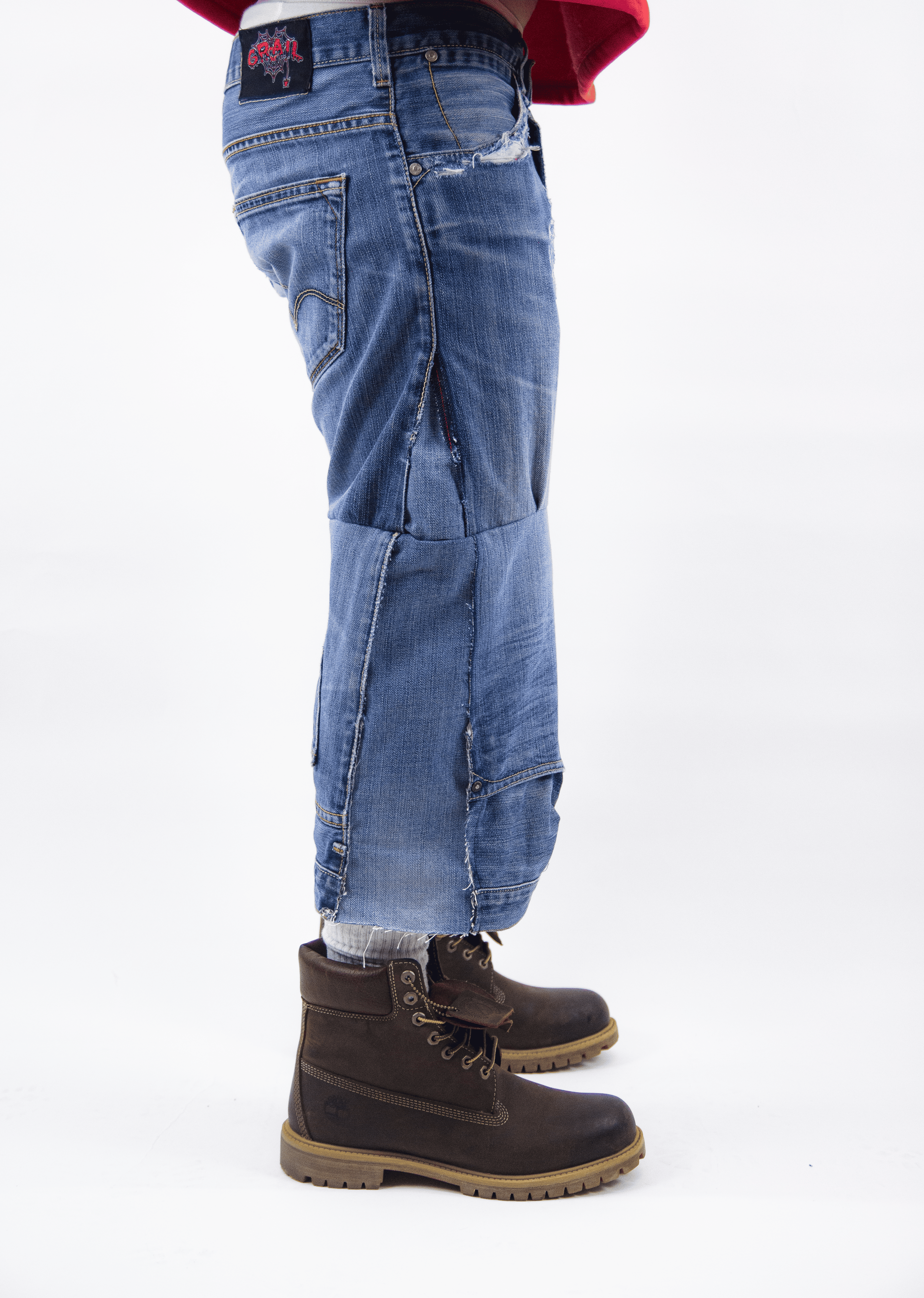 OBSIDIAN BLUE REVERESE JORTS
