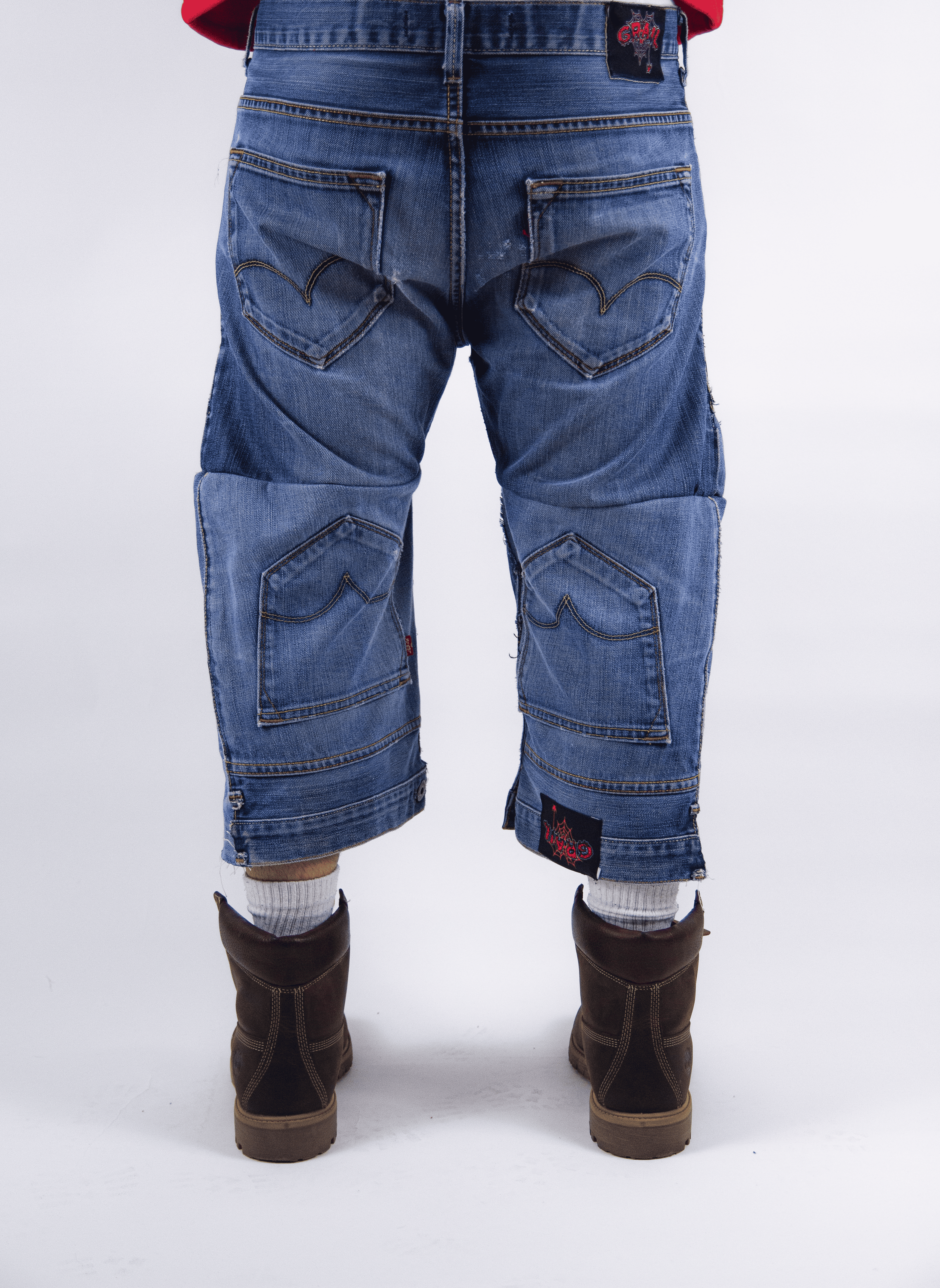 OBSIDIAN BLUE REVERESE JORTS