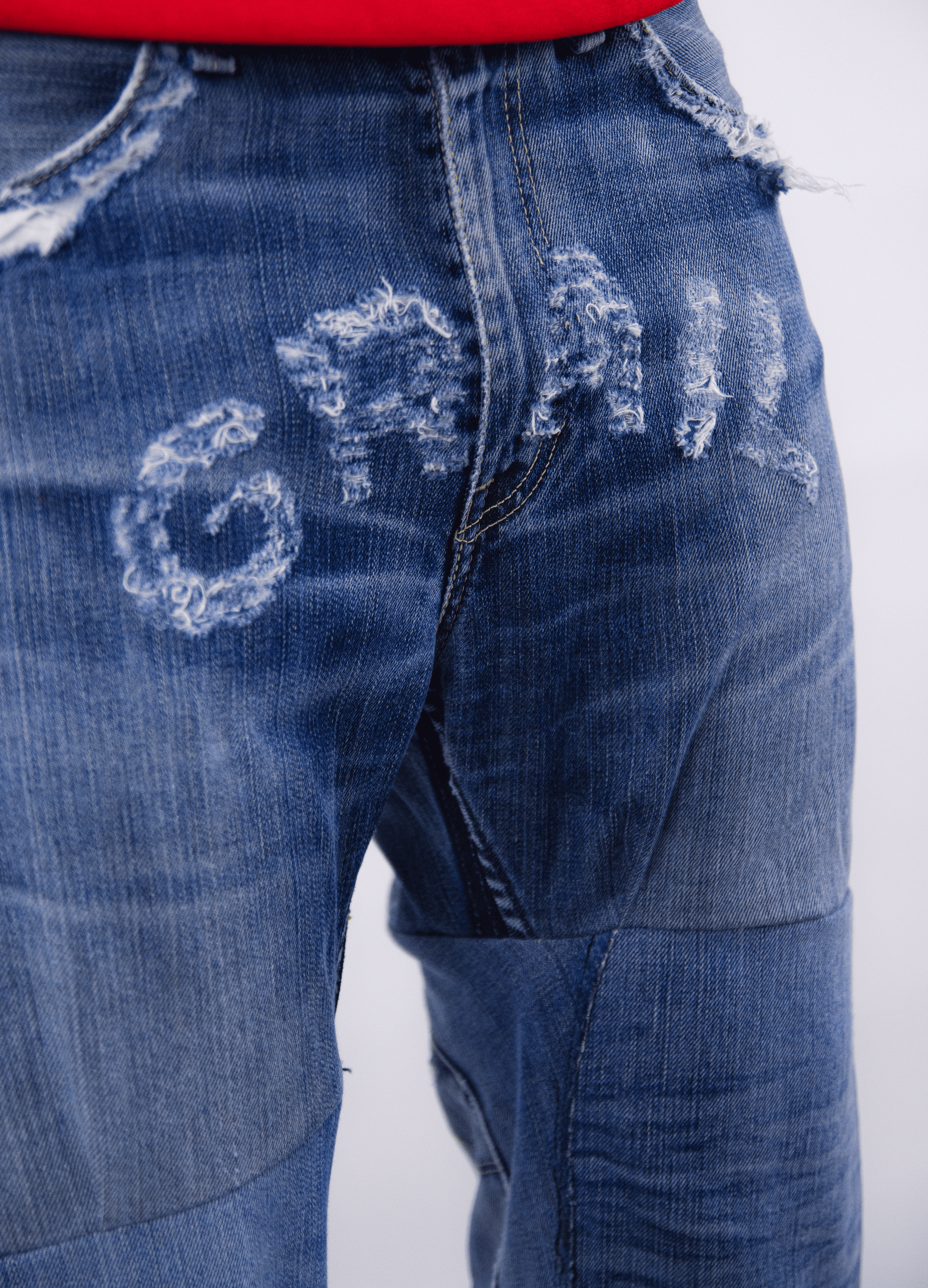 OBSIDIAN BLUE REVERESE JORTS