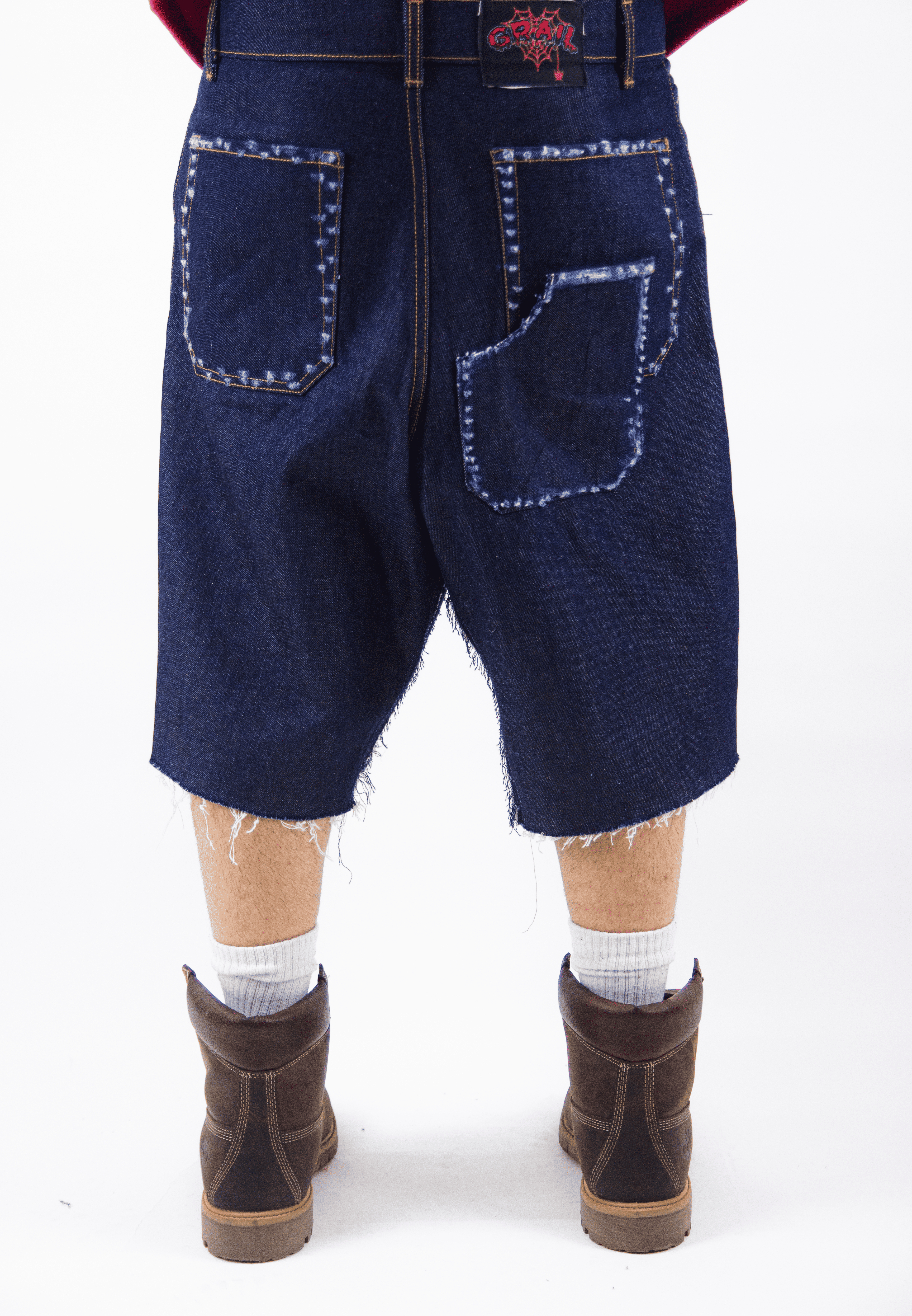 RAW DENIM JORTS