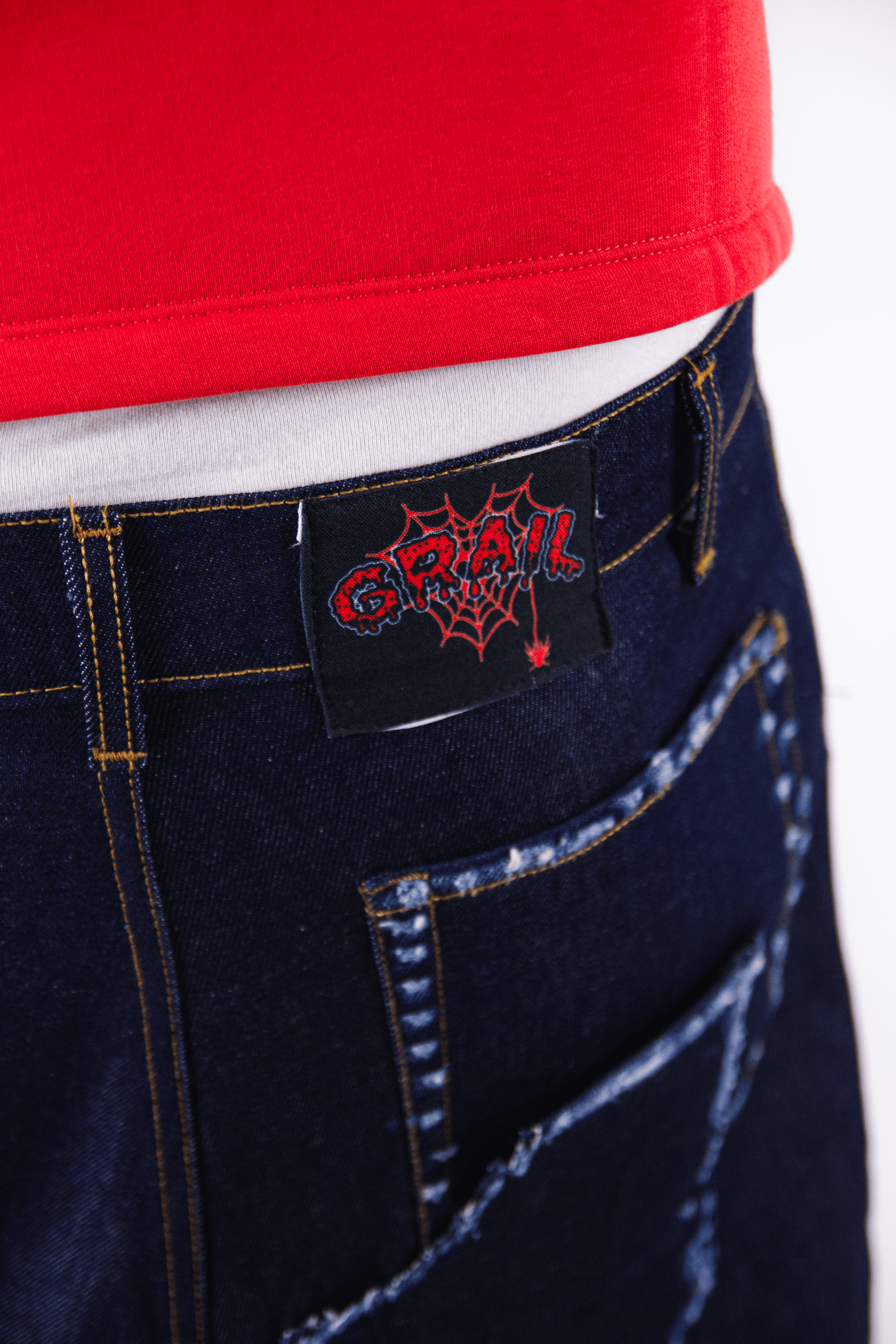 RAW DENIM JORTS