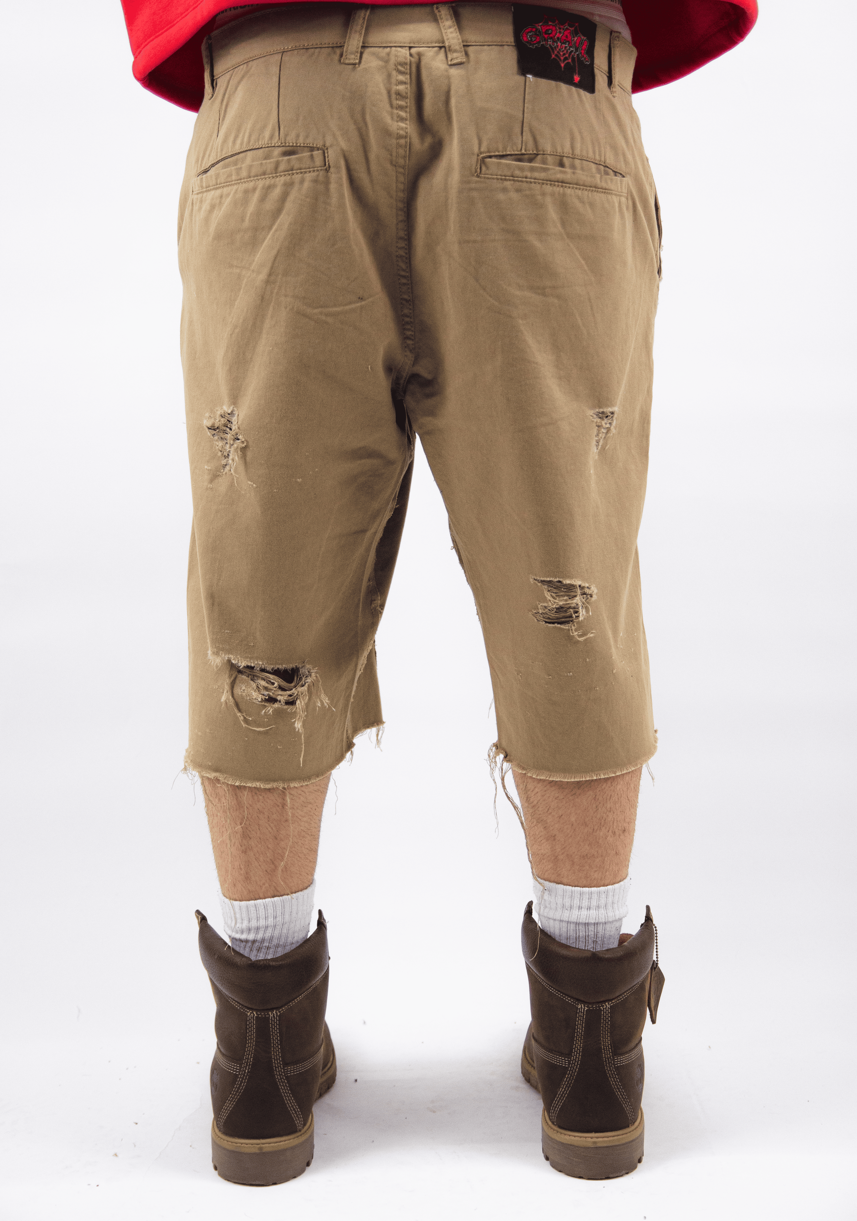 DESERT RIPPED JORTS