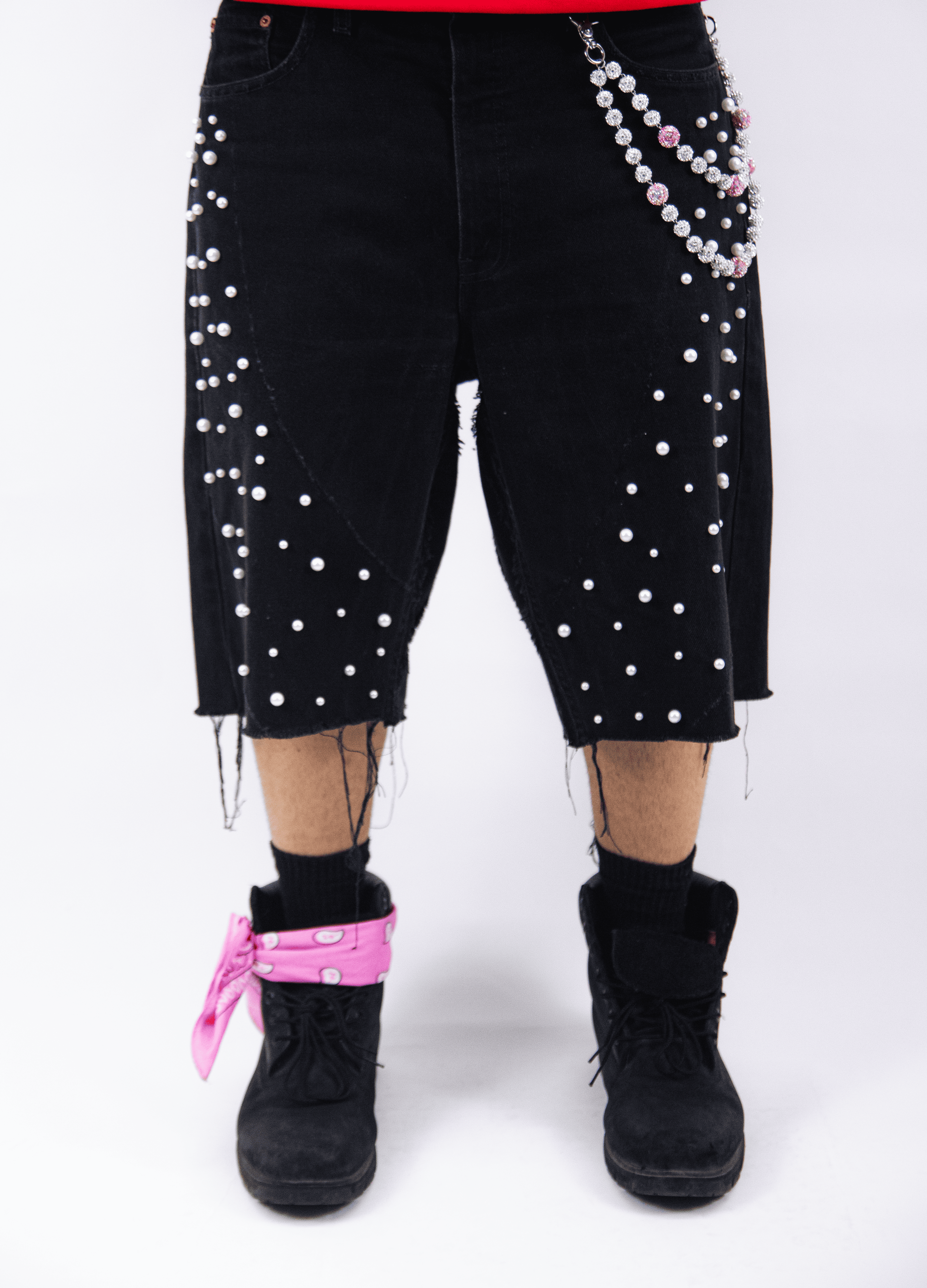 OBSIDIAN BLACK PEARL JORTS