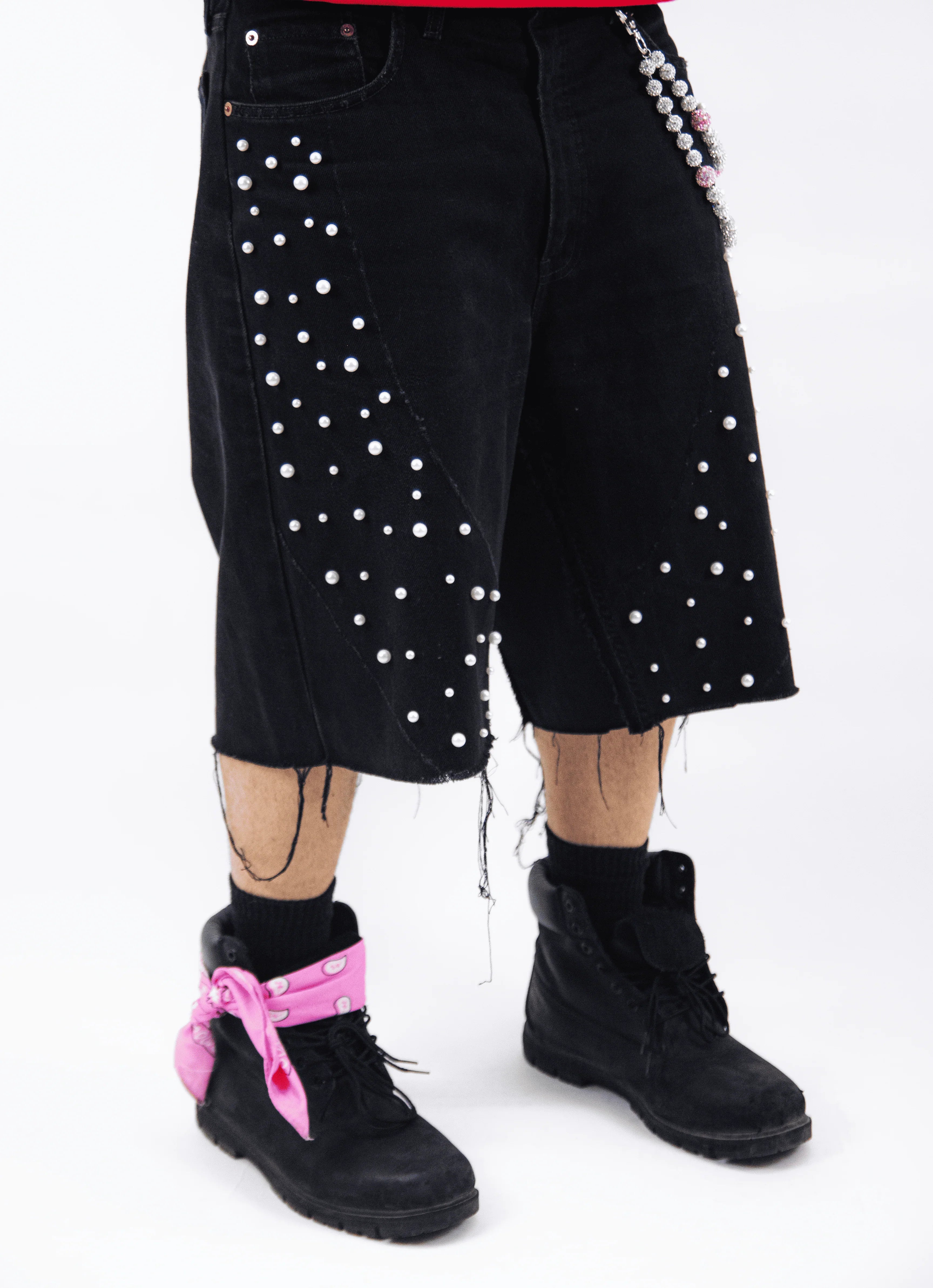 OBSIDIAN BLACK PEARL JORTS