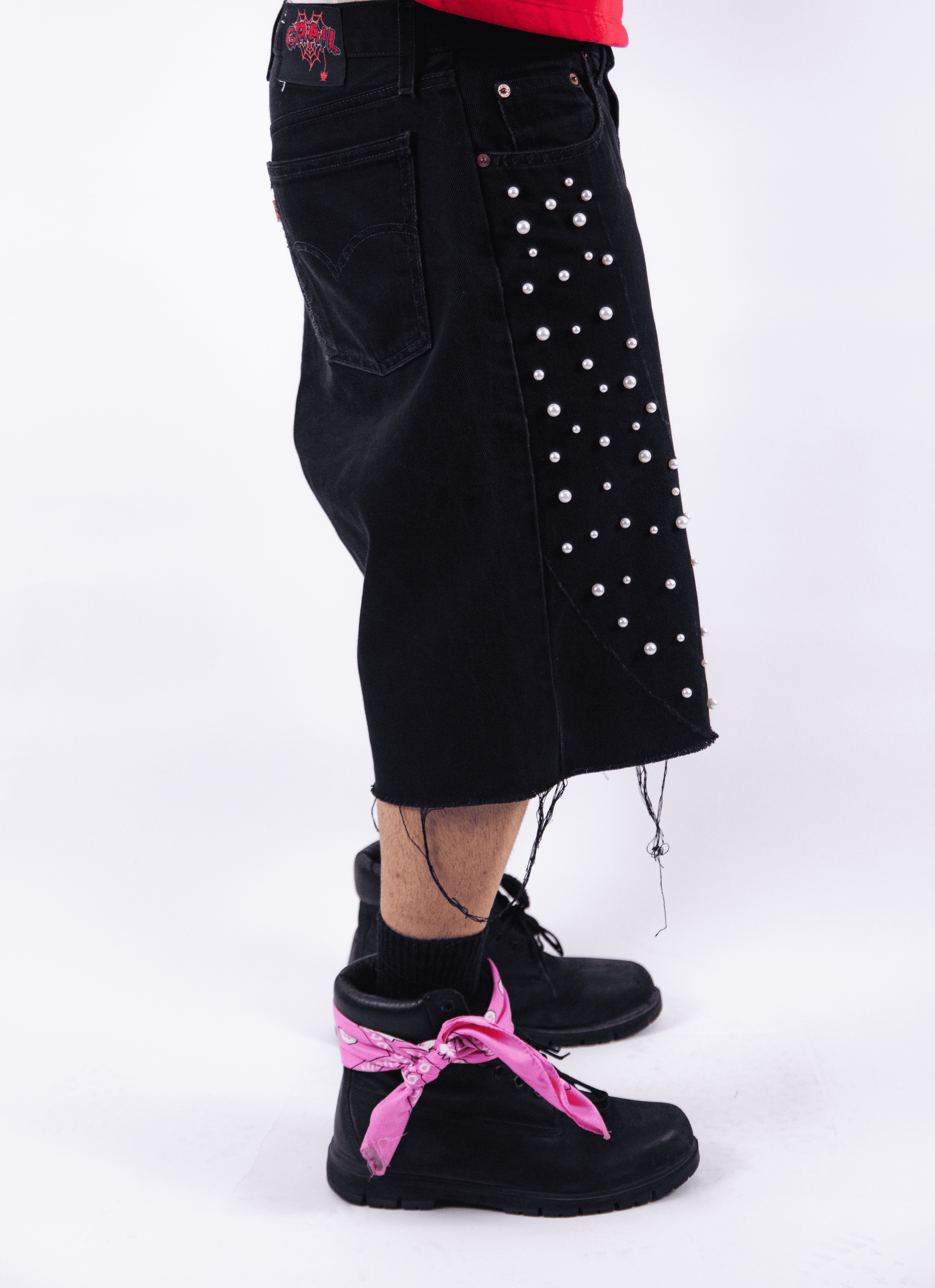 OBSIDIAN BLACK PEARL JORTS
