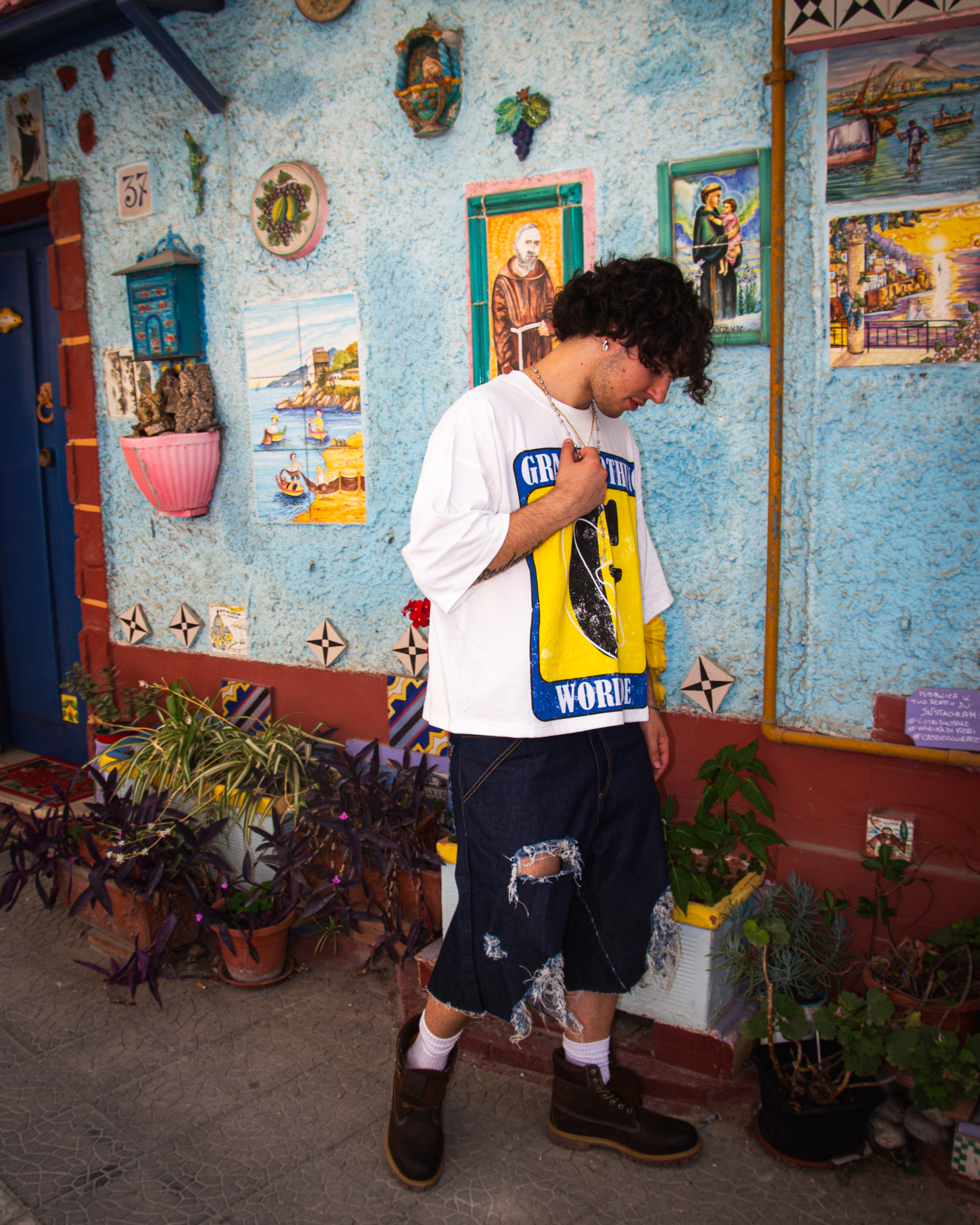 RAW DENIM JORTS