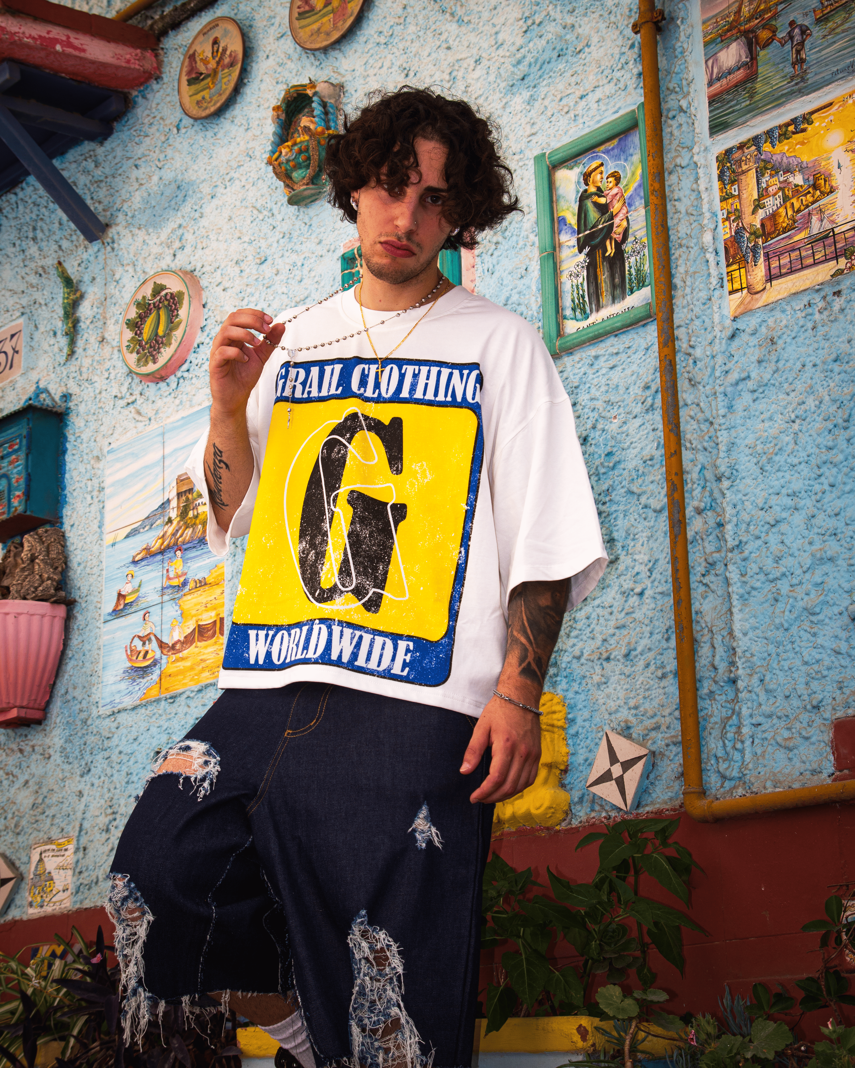 WRLWIDE STATEMENT BOXY TEE