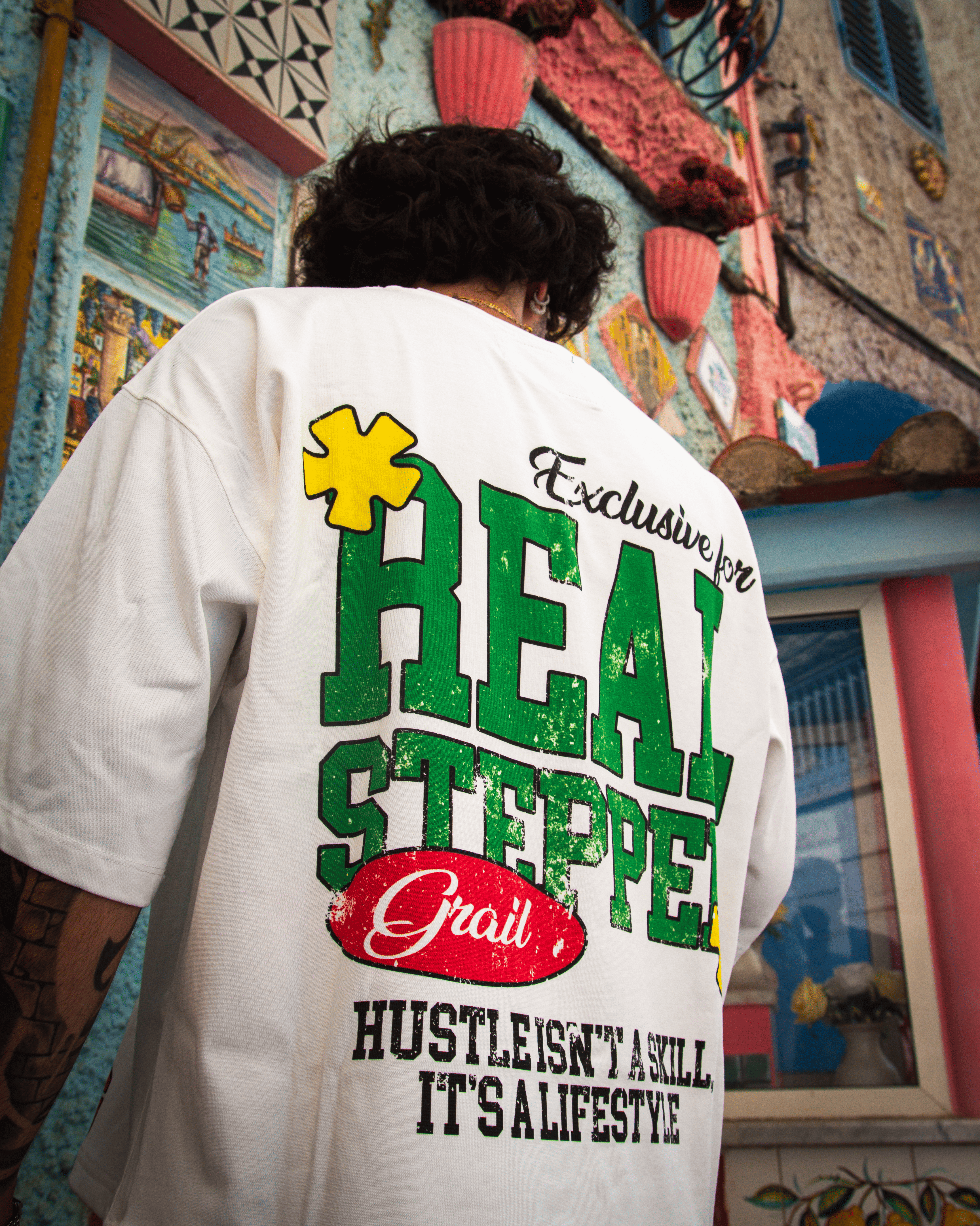 LUCKY STEPPER BOXY TEE