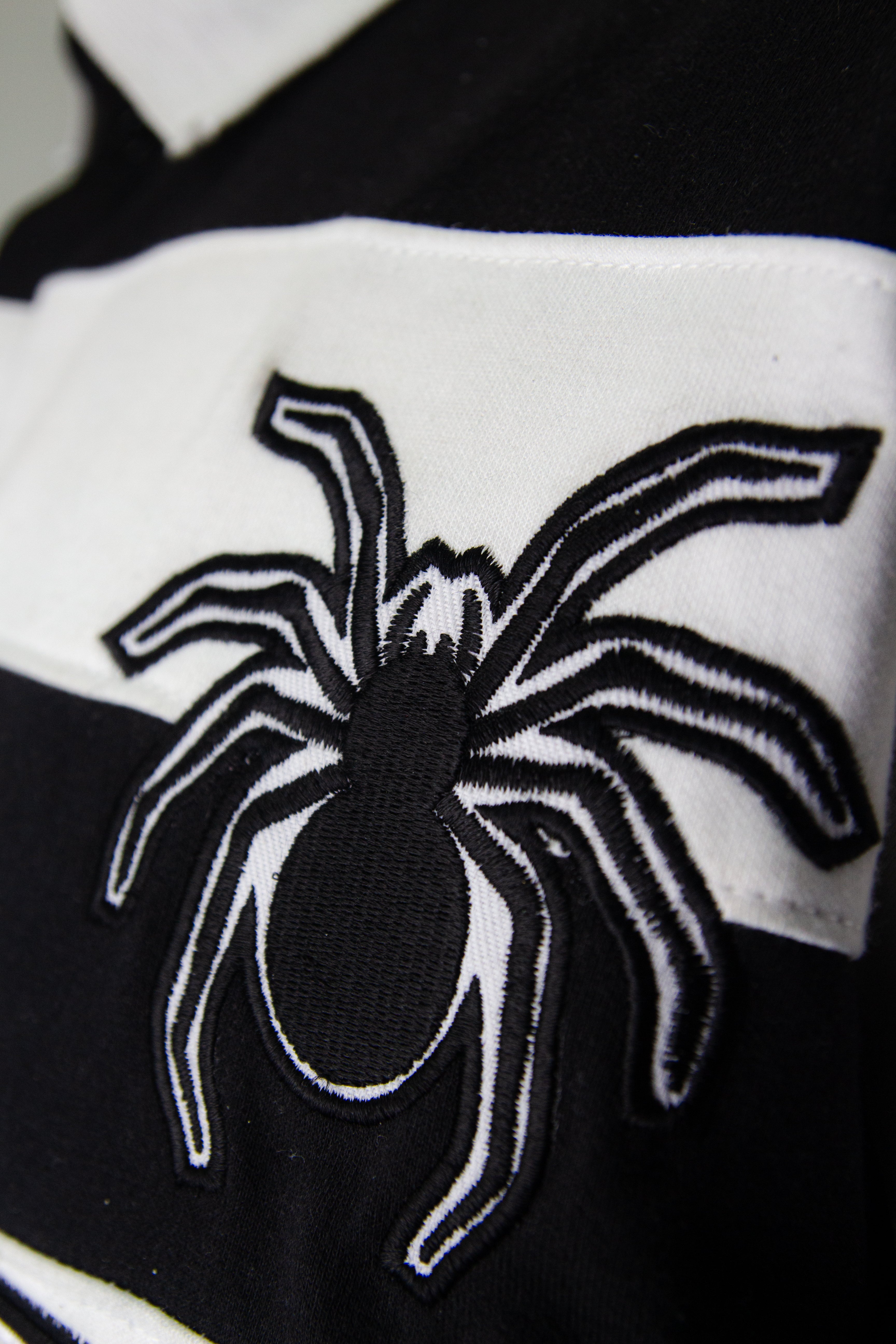 PRE-ORDER --- EMBROIDERY GEMS FLARED POLO ( BLACK EDITION )