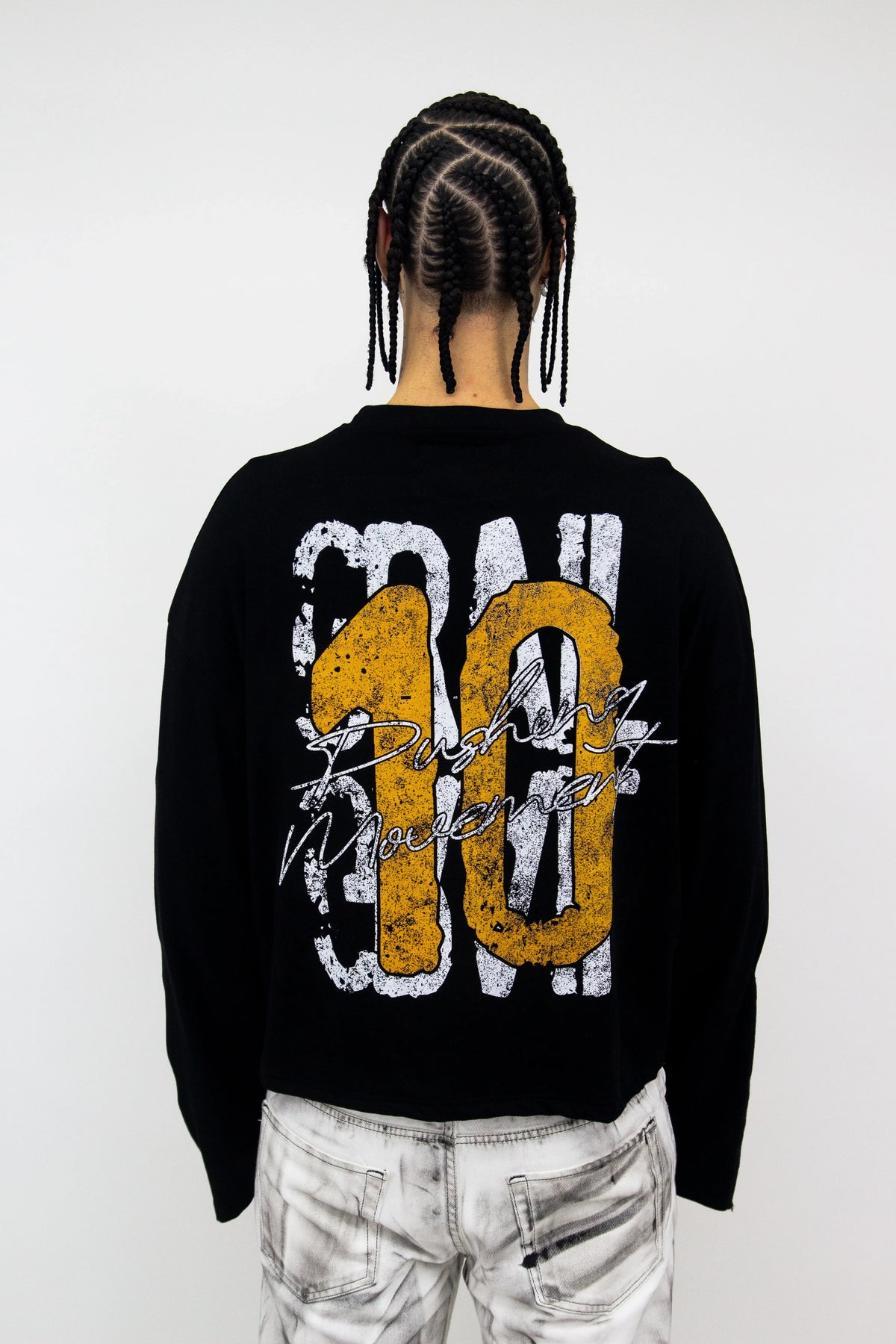 PUSHING MOVEMENT GRAPHIC FLARED LONGSLEEVE