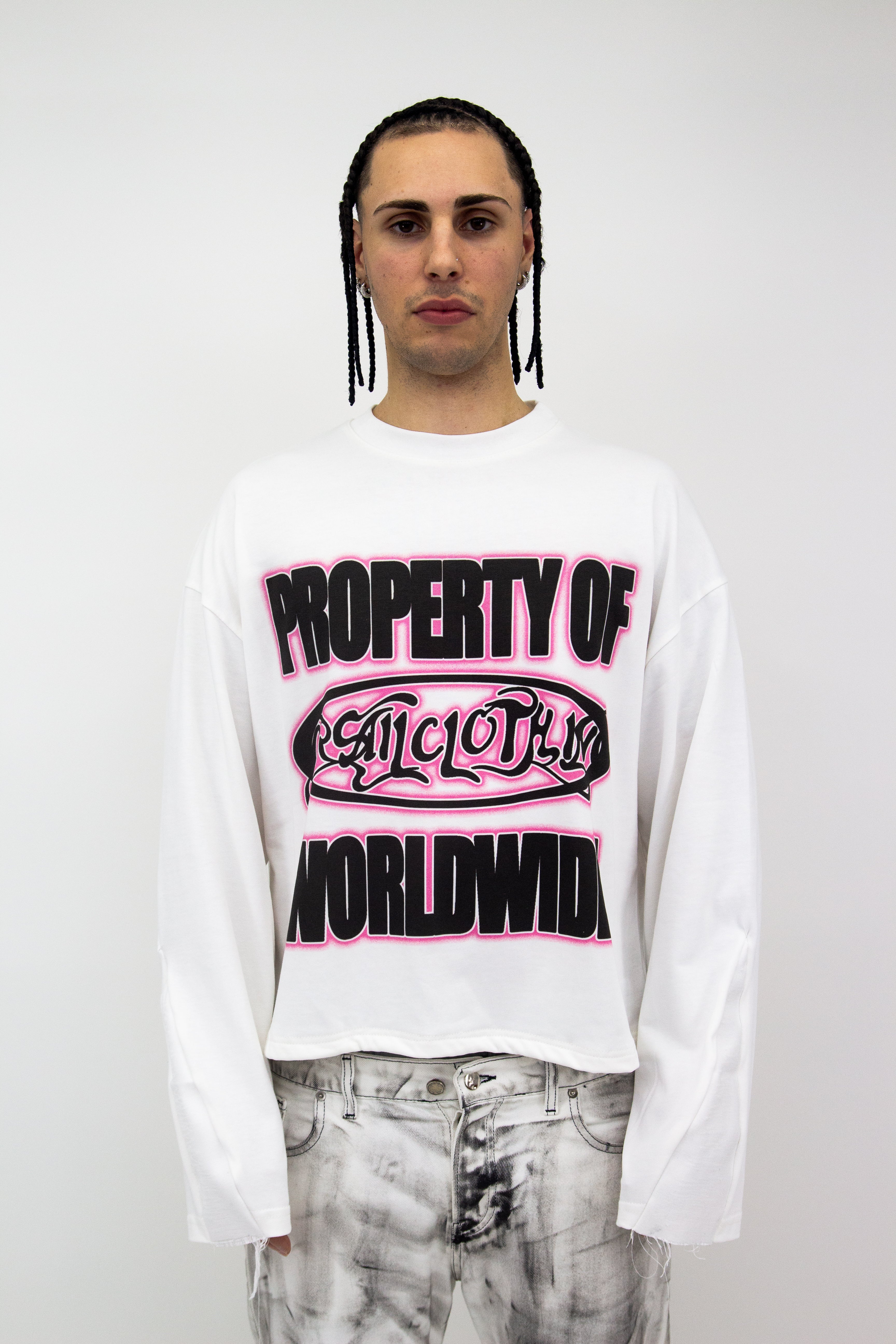 EXCLUSIVE 4 CREW GRAPHIC FLARED LONGSLEEVE