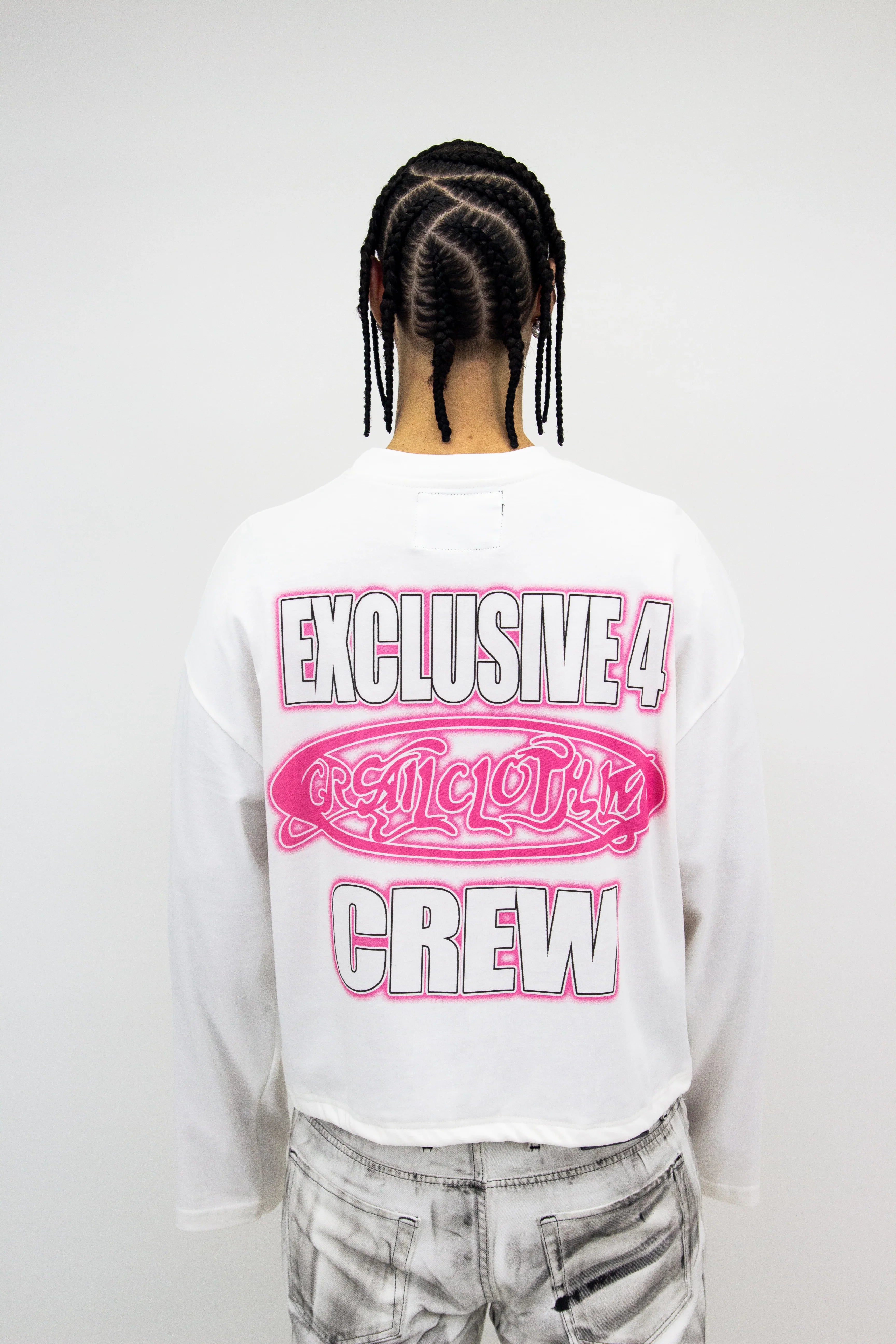 EXCLUSIVE 4 CREW GRAPHIC FLARED LONGSLEEVE