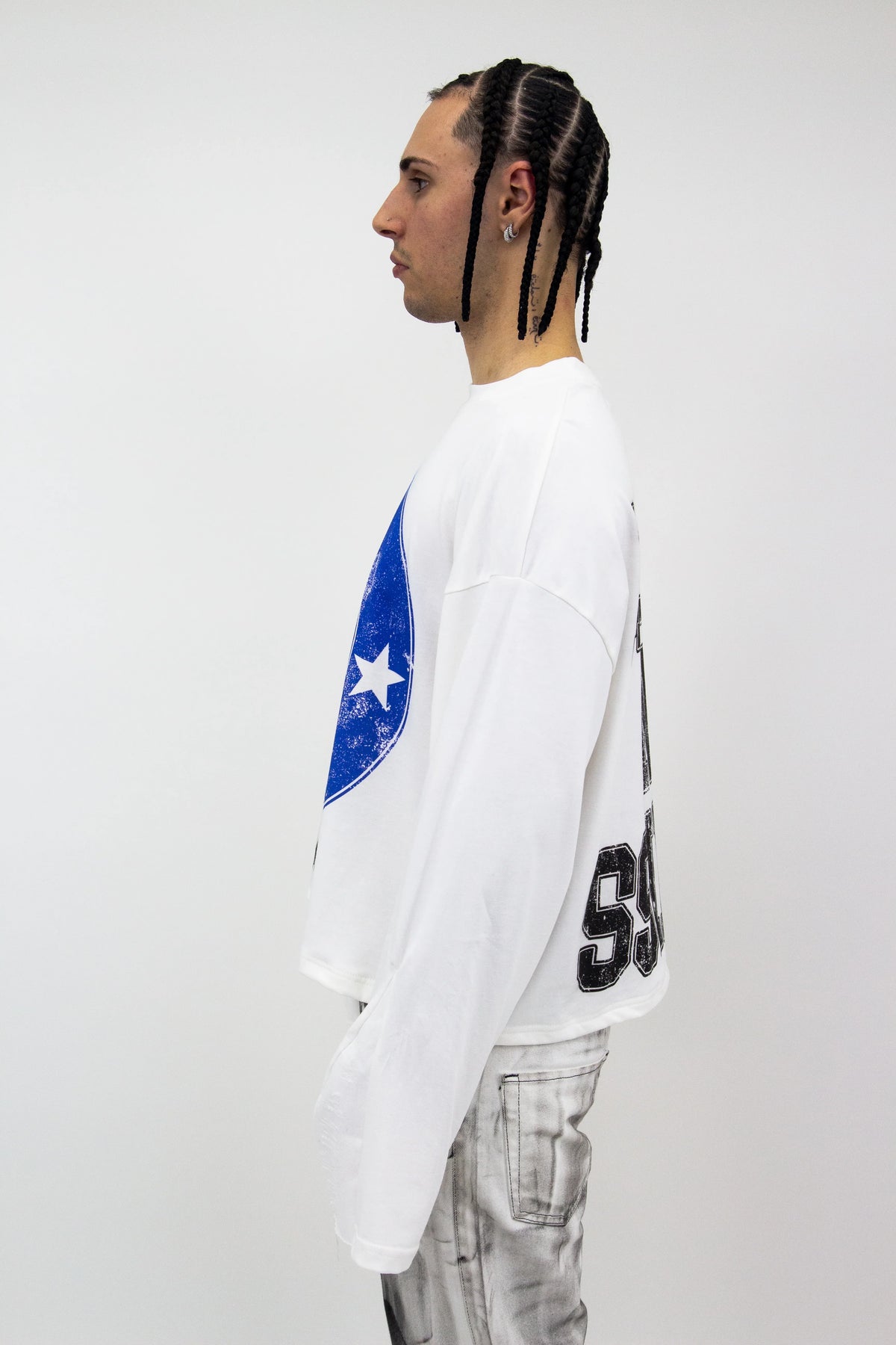 G 4 STAR GRAPHIC FLARED LONGSLEEVE