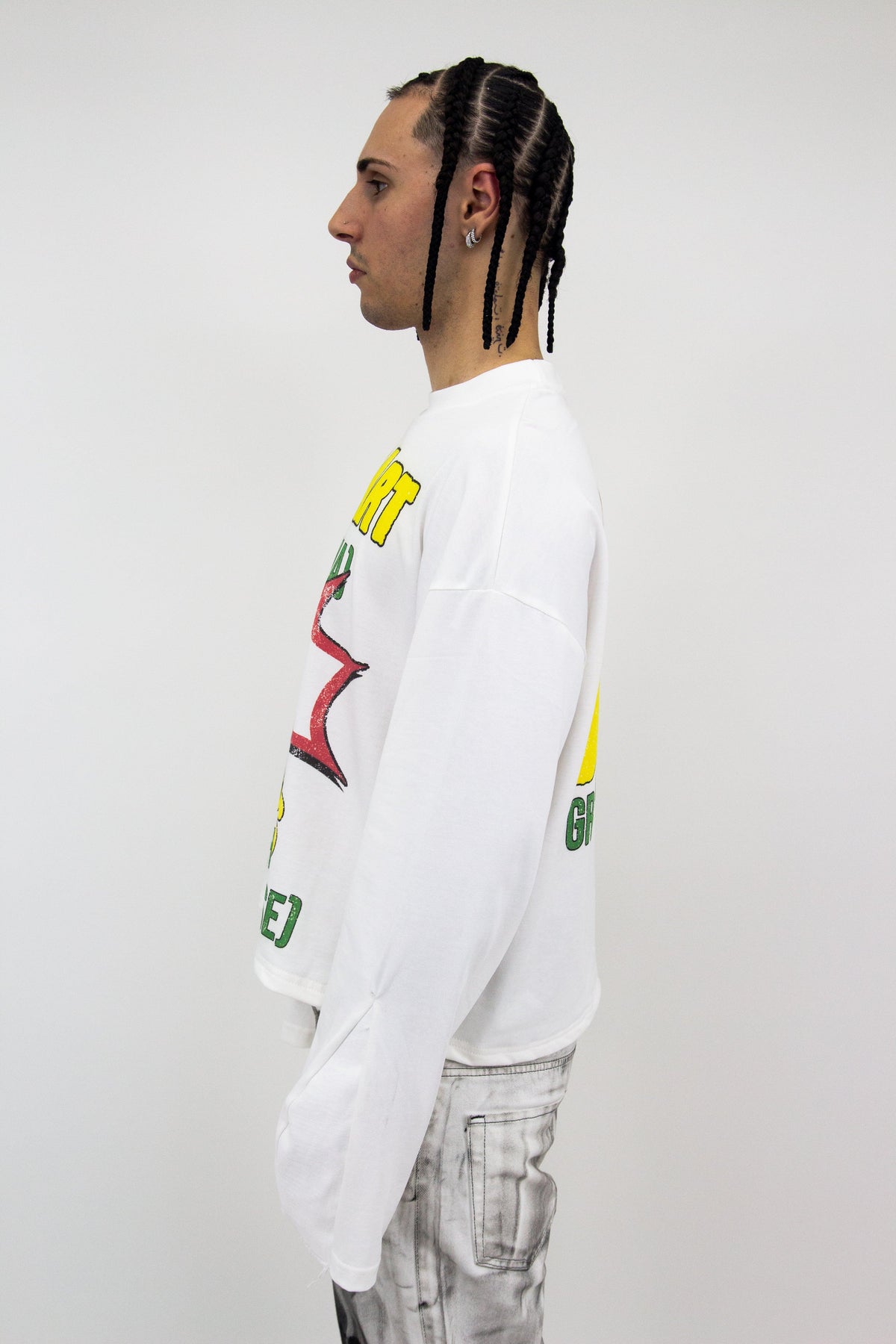 GRAILART CARTOON GRAPHIC FLARED LONGSLEEVE