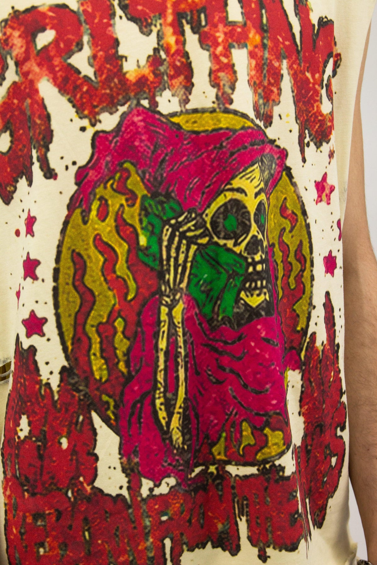 GRAIL BURNED SKULL RIPPED TANK