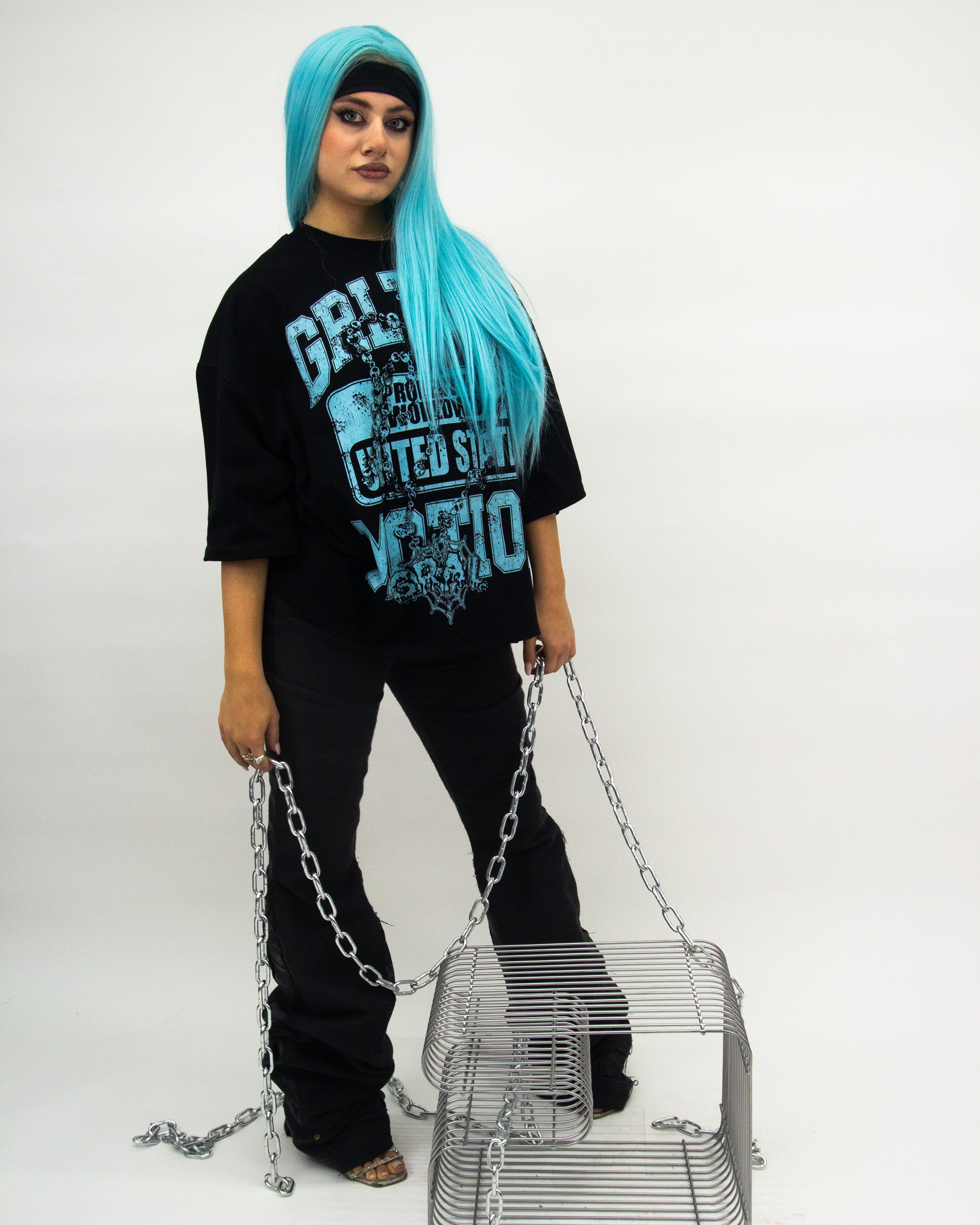 BLACK MIDNIGHT LAYERED REVERSE DENIM ( ULTRA FLARED EDITION )