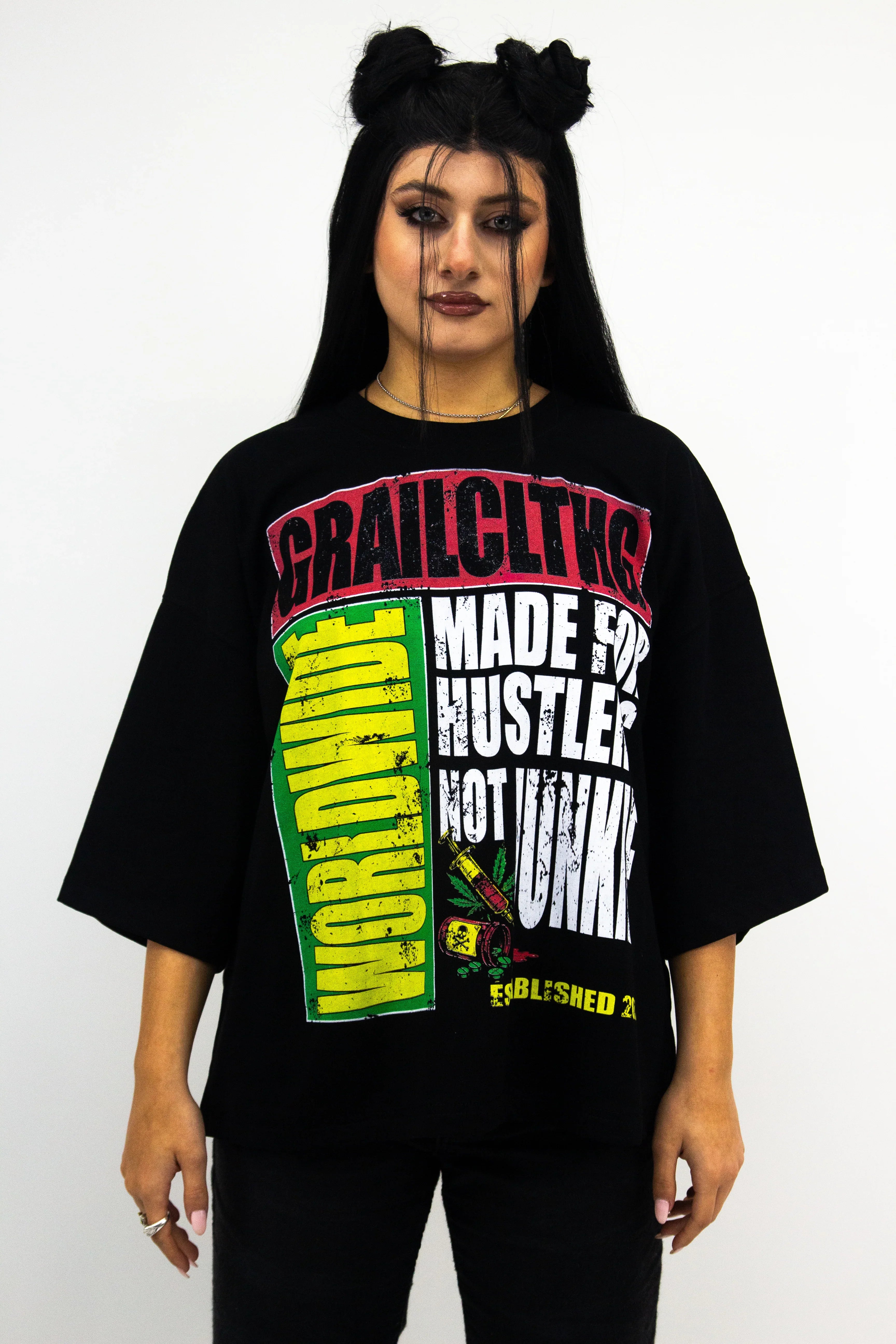 GRAIL F**K JUNKIE BOXY TEE