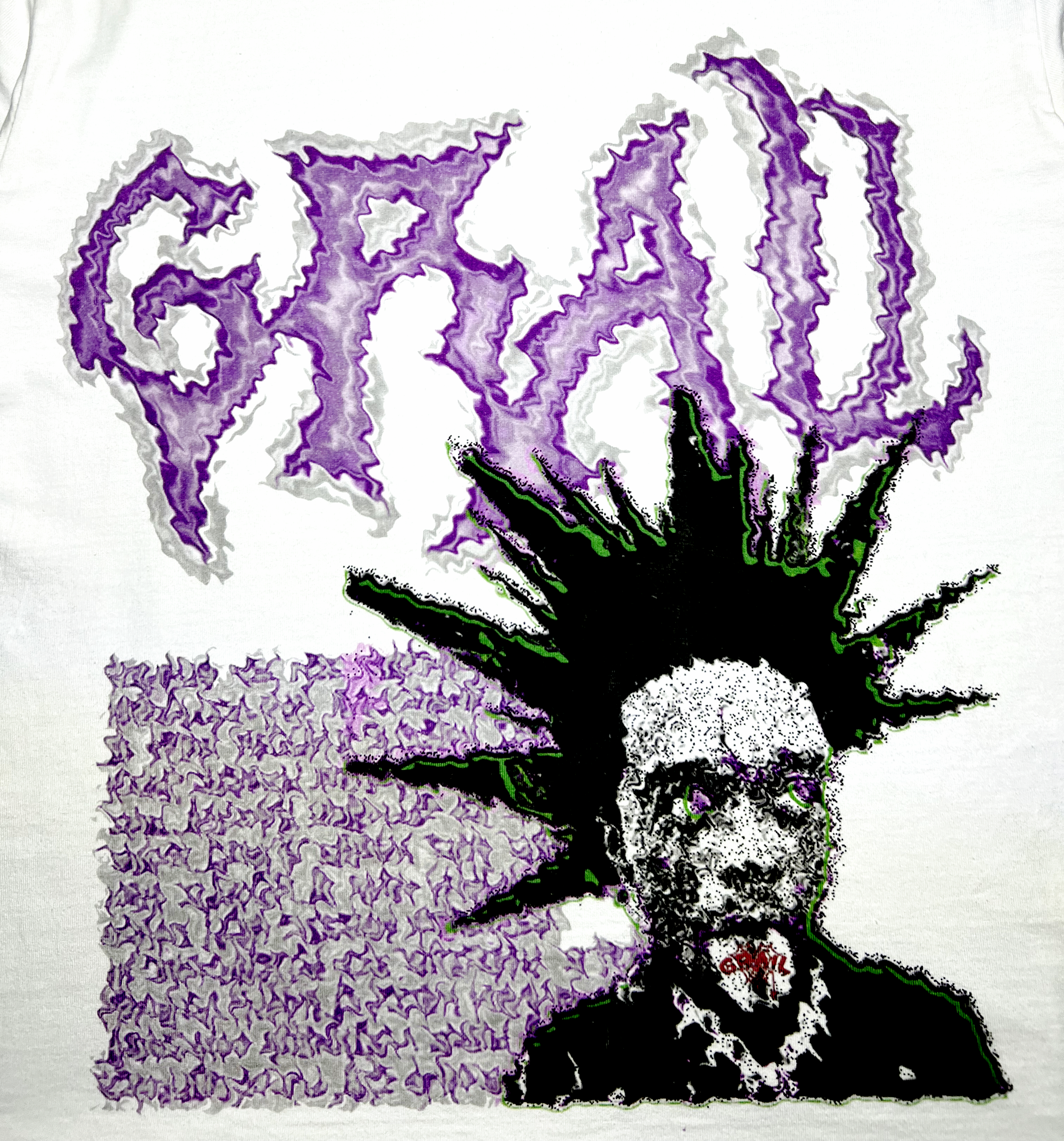 PUNK MESSY WHITE TEE