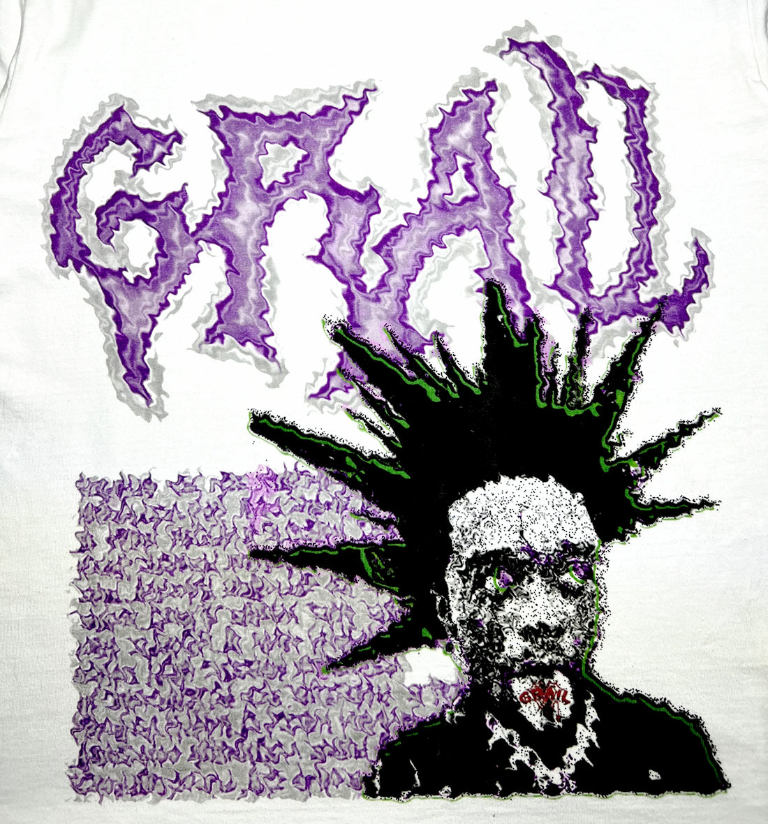 PUNK MESSY WHITE TEE