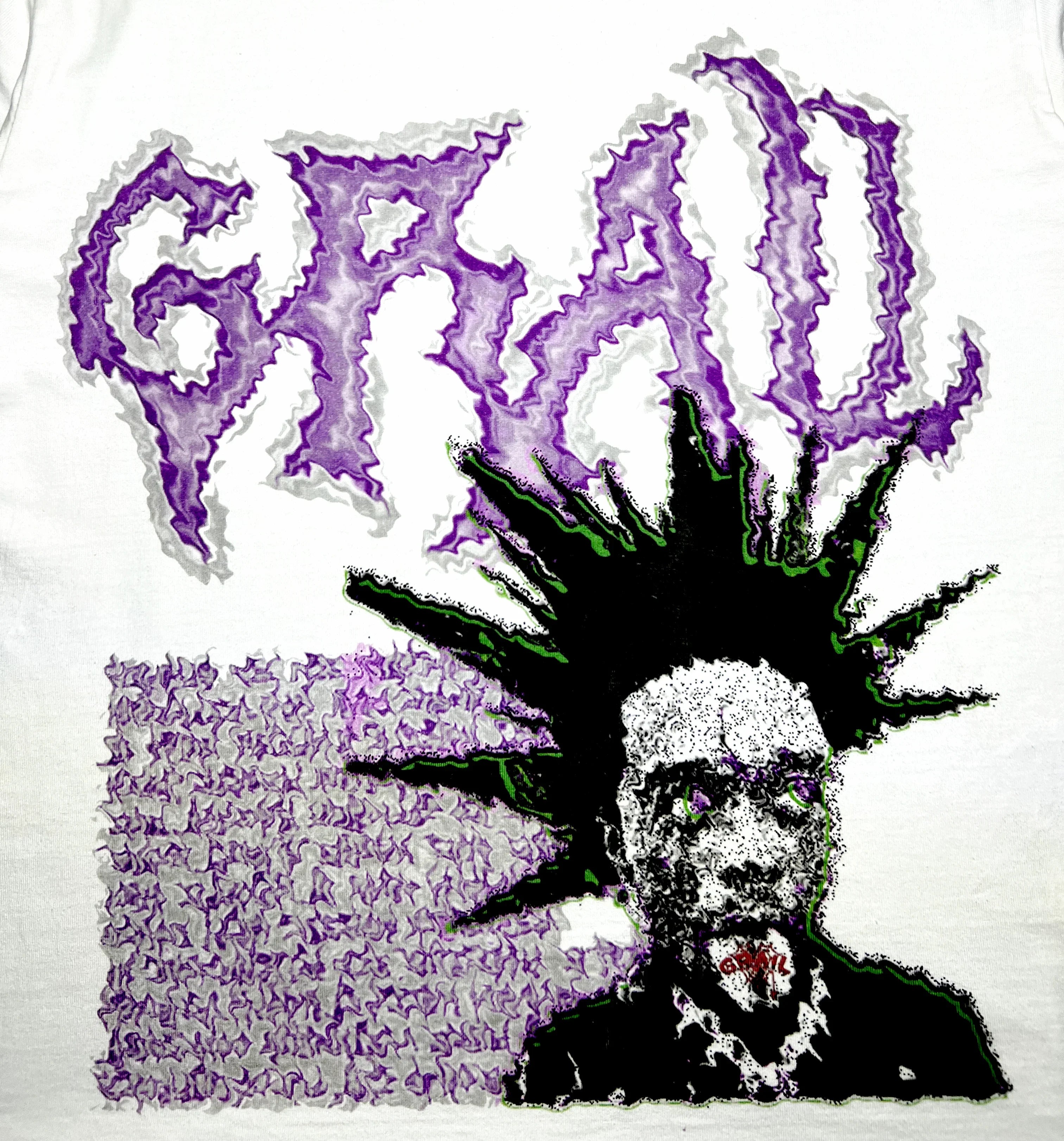 PUNK MESSY WHITE TEE
