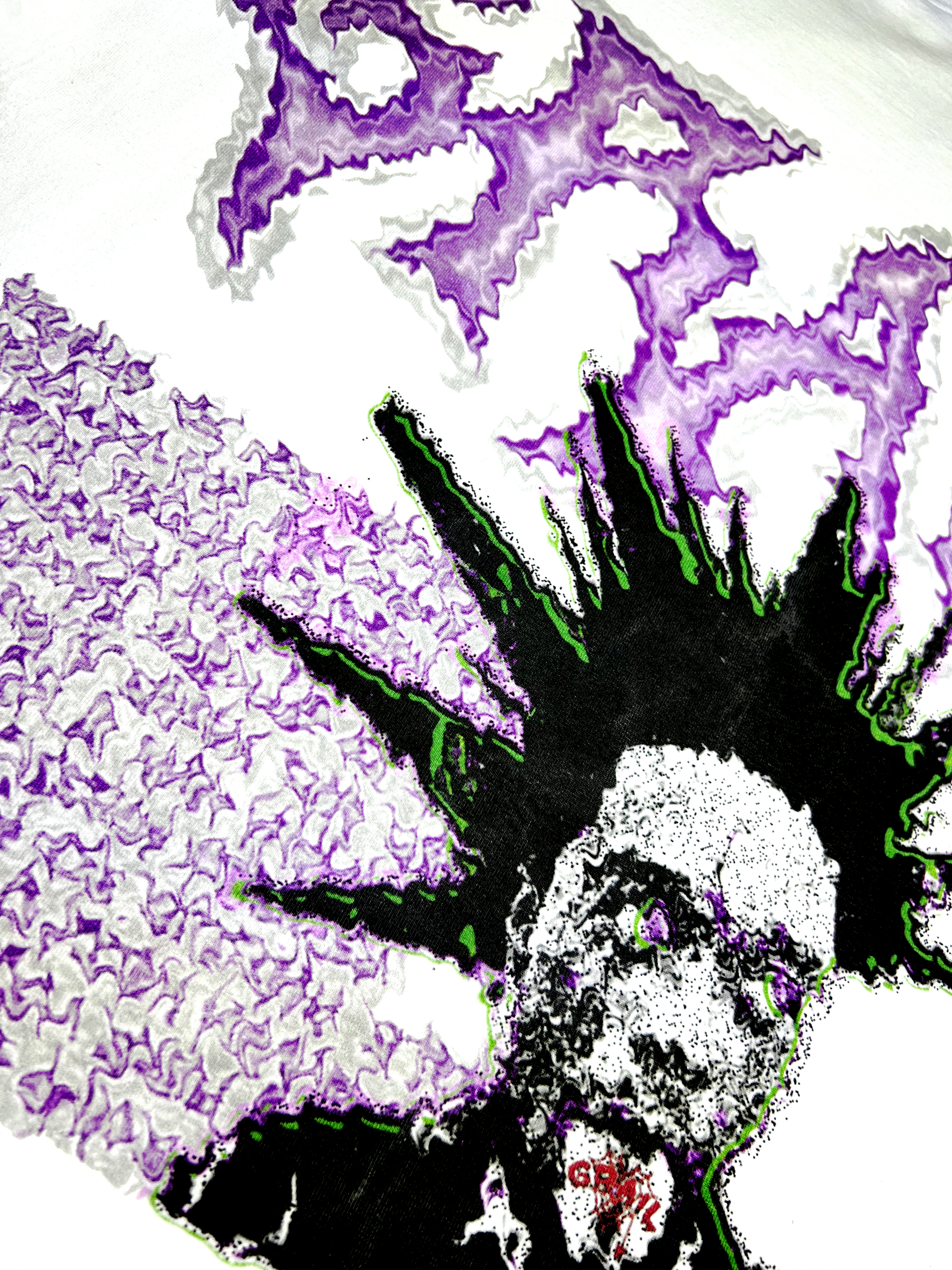 PUNK MESSY WHITE TEE