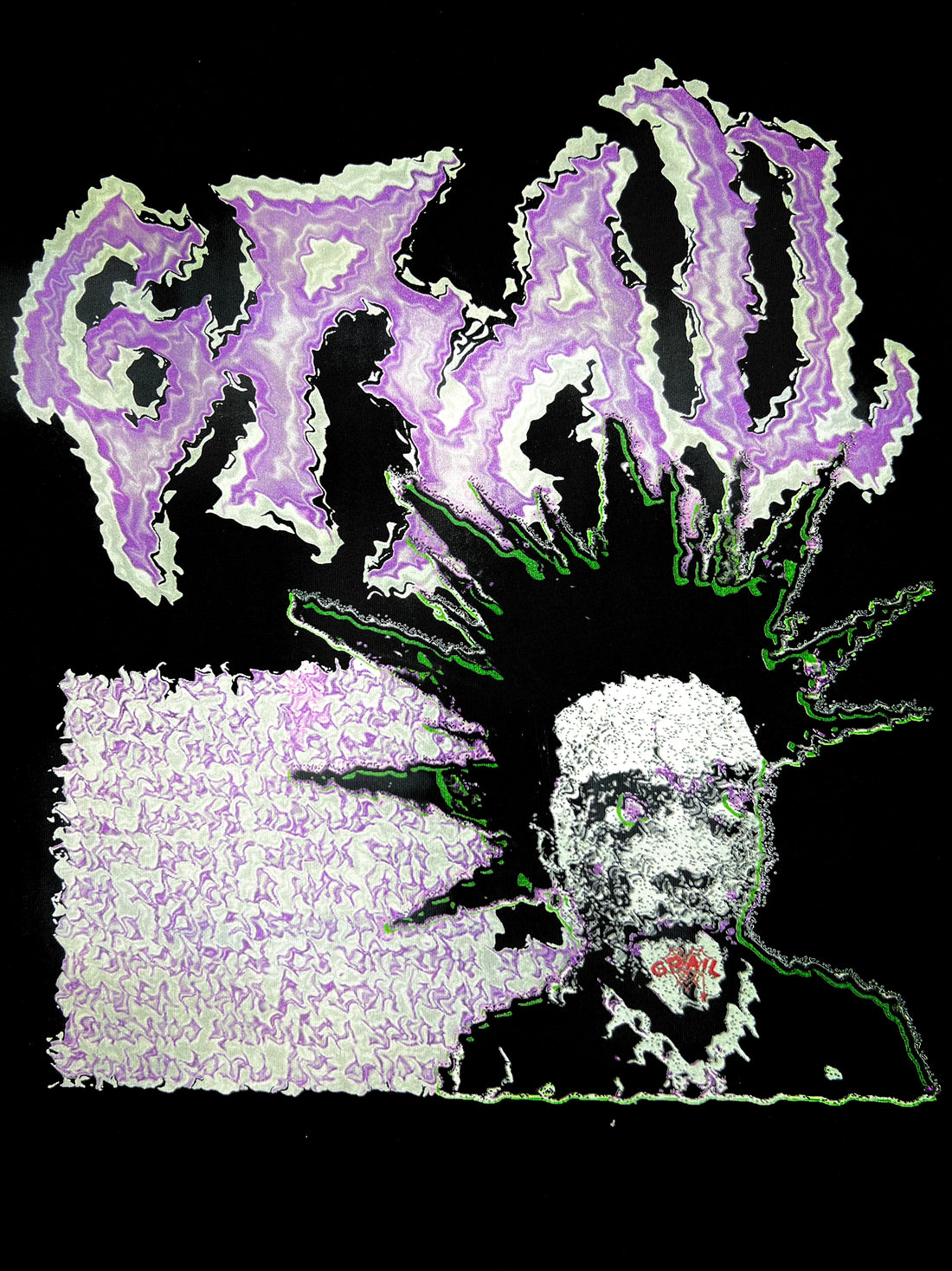 PUNK MESSY BLACK TEE