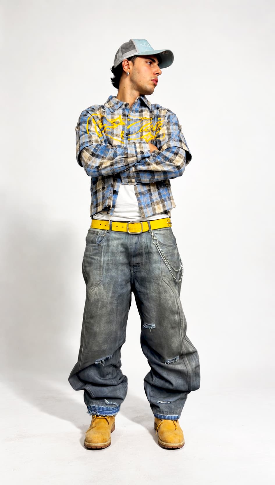 DUSTED SKY ULTRA BAGGY DENIM