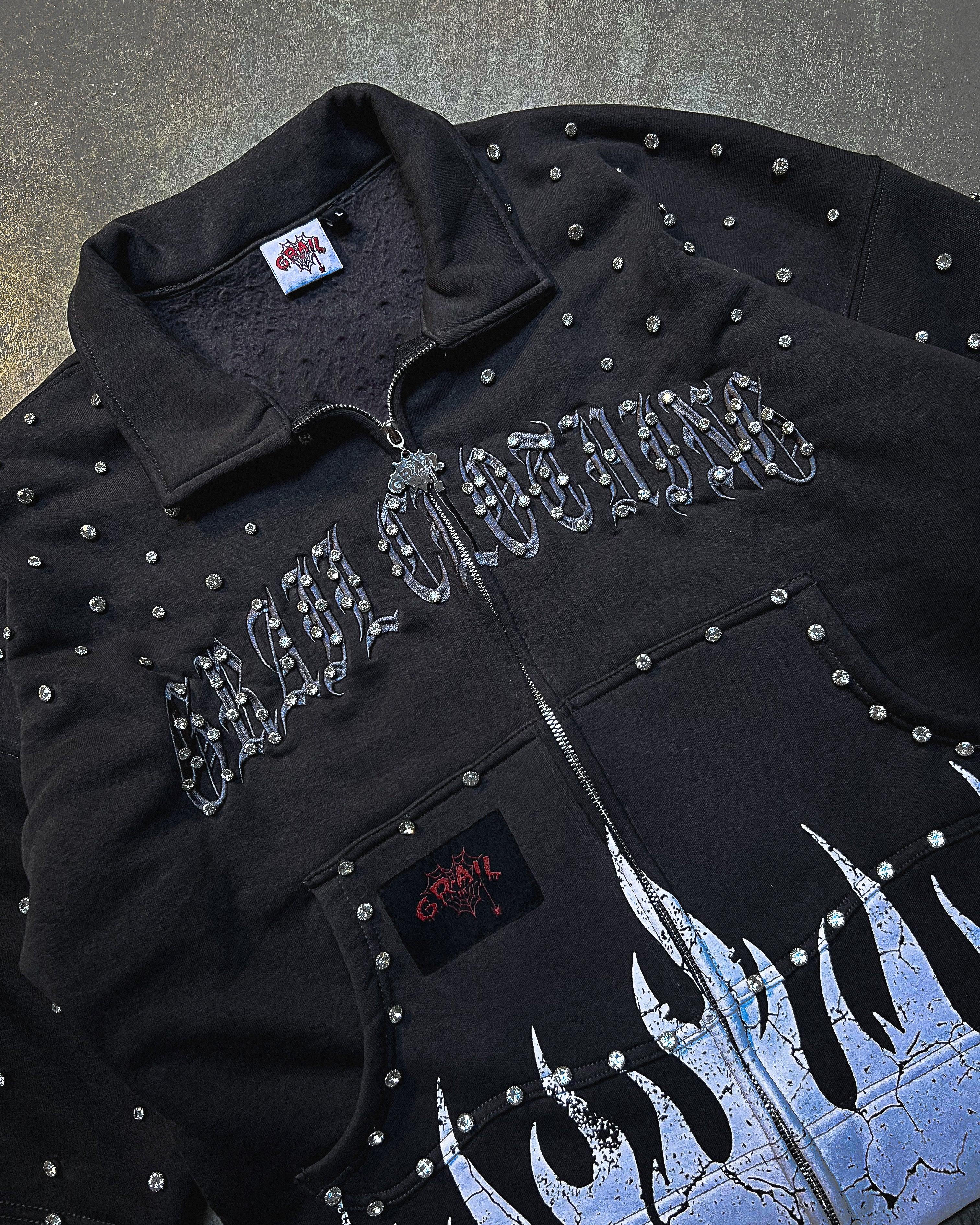 SHINE FLAME ZIP SHIRT ( GREY EDITION )
