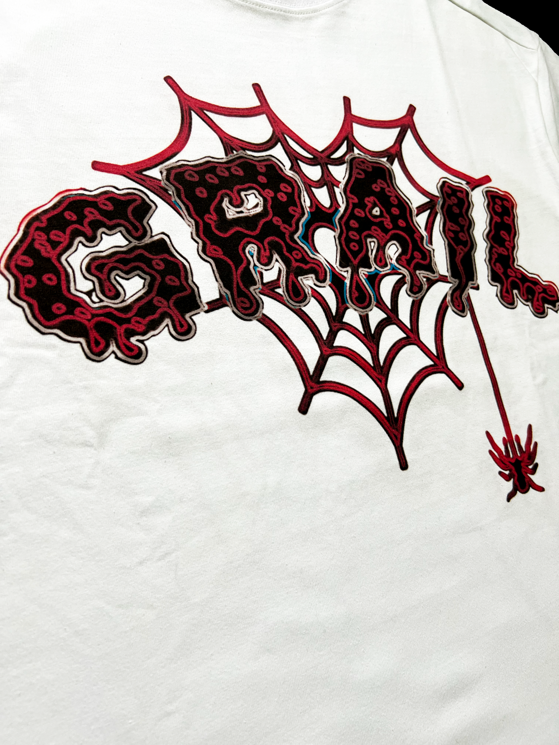 SPIDER SCRAWLED WHITE TEE