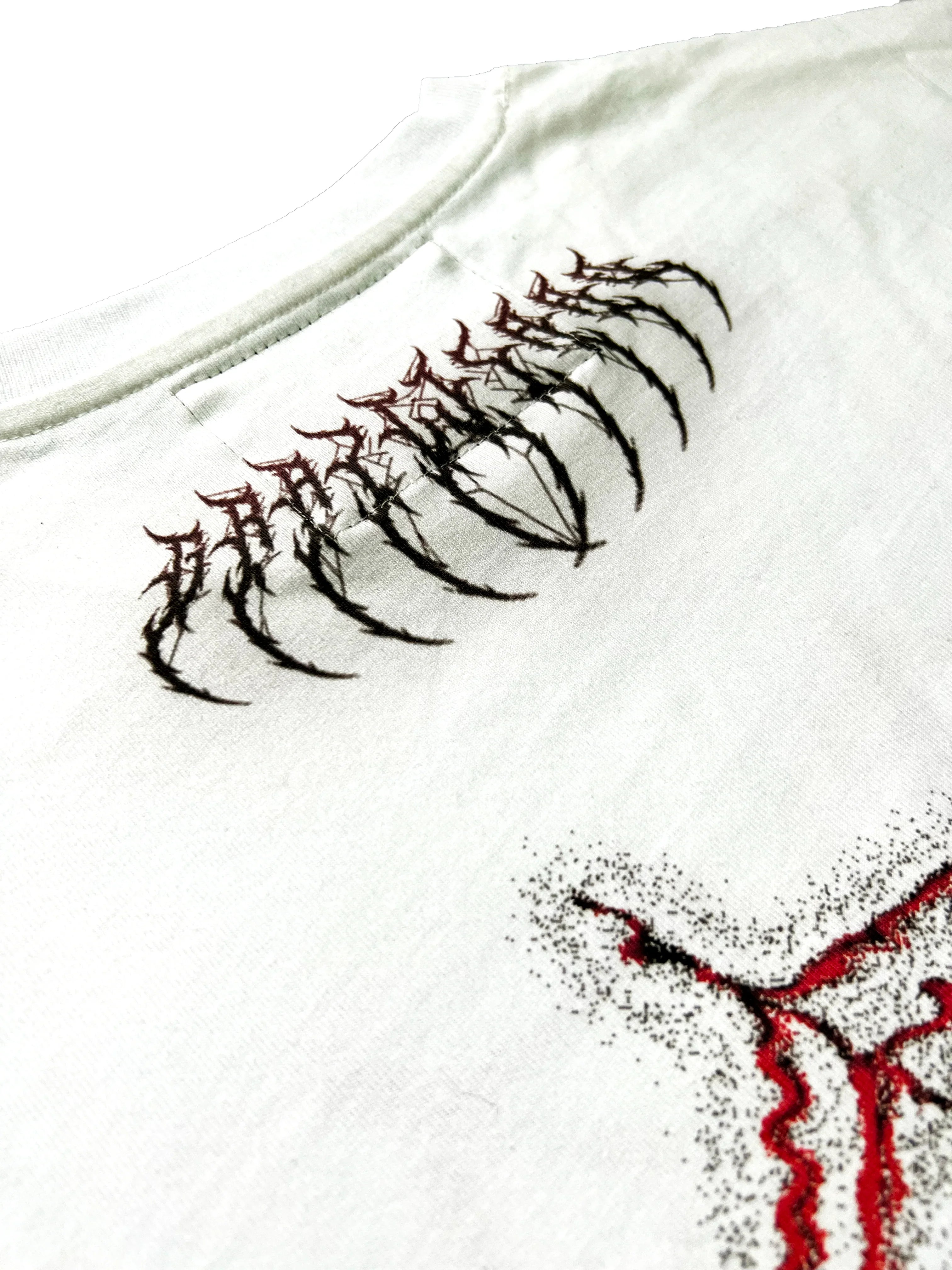 SPIDER SCRAWLED WHITE TEE