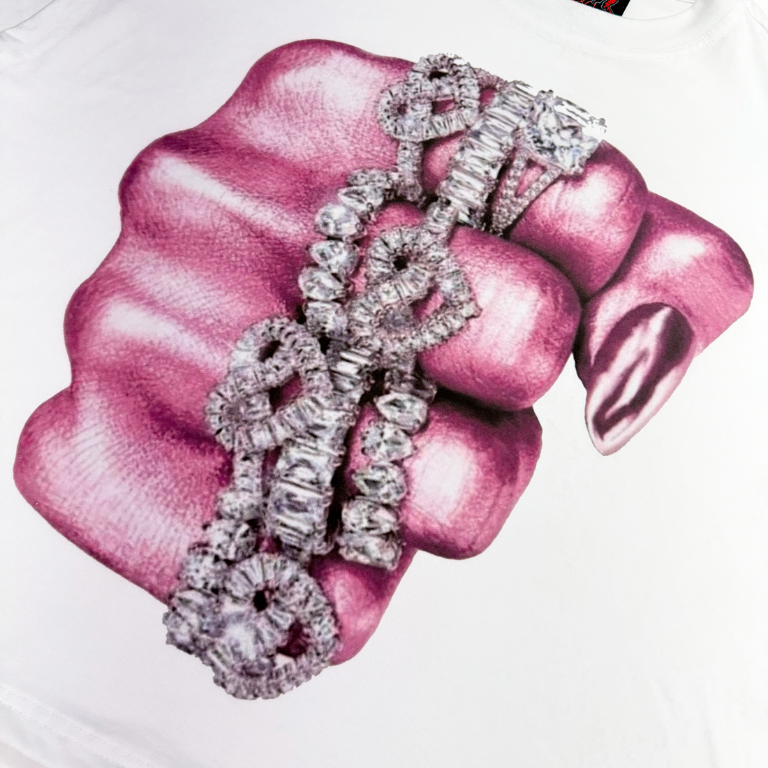 HAND PINK BOXY TEE