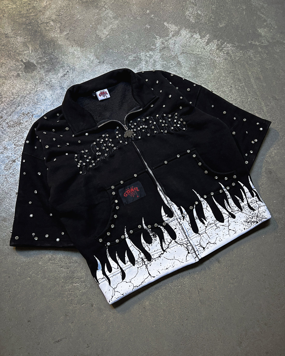 SHINE FLAME ZIP SHIRT ( BLACK EDITION )